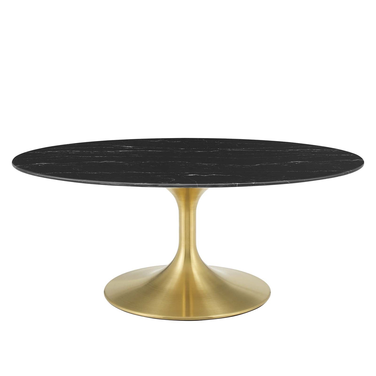 Modway Lippa 42" Oval Artificial Marble Coffee Table | Coffee Tables | Modishstore-2