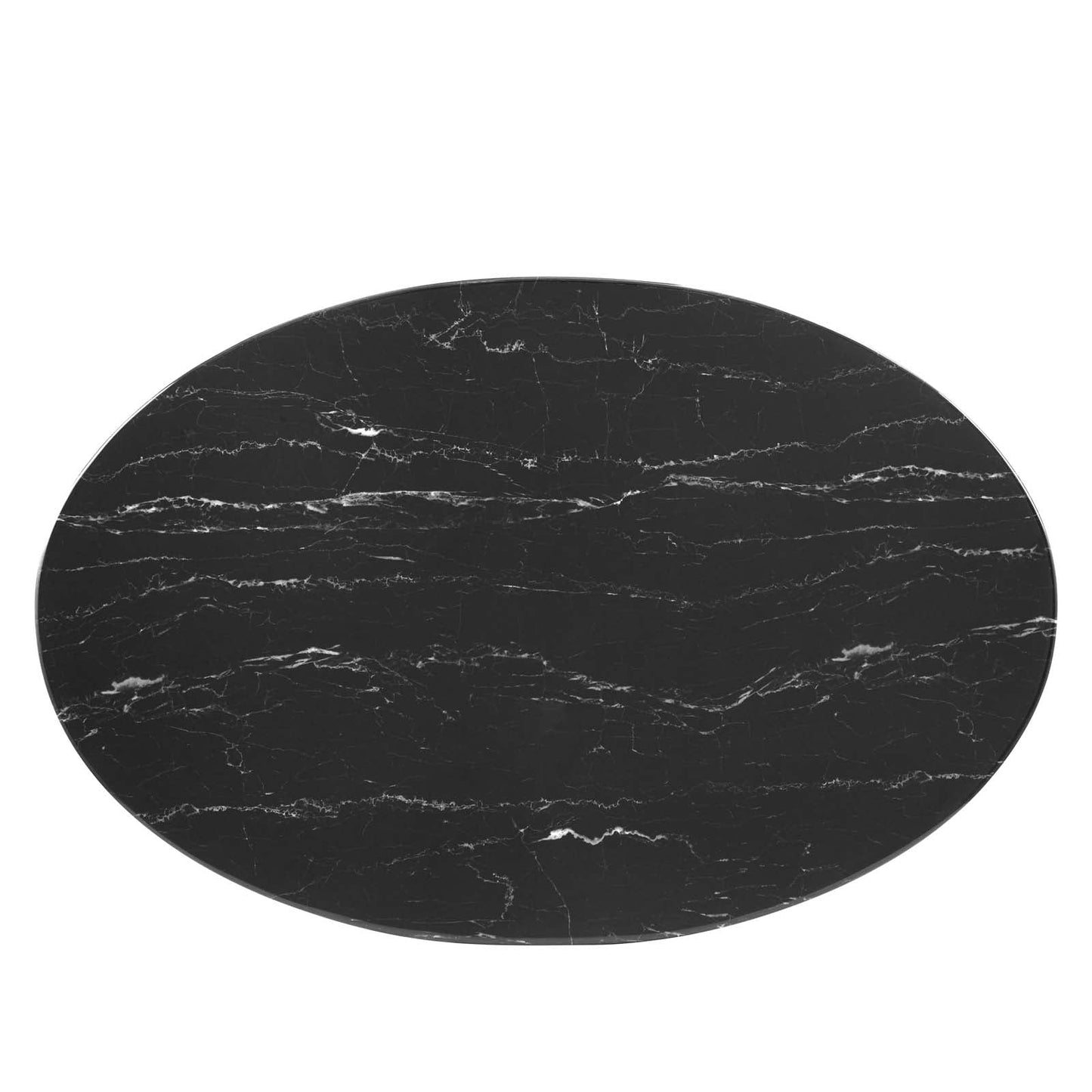 Modway Lippa 42" Oval Artificial Marble Coffee Table | Coffee Tables | Modishstore-3