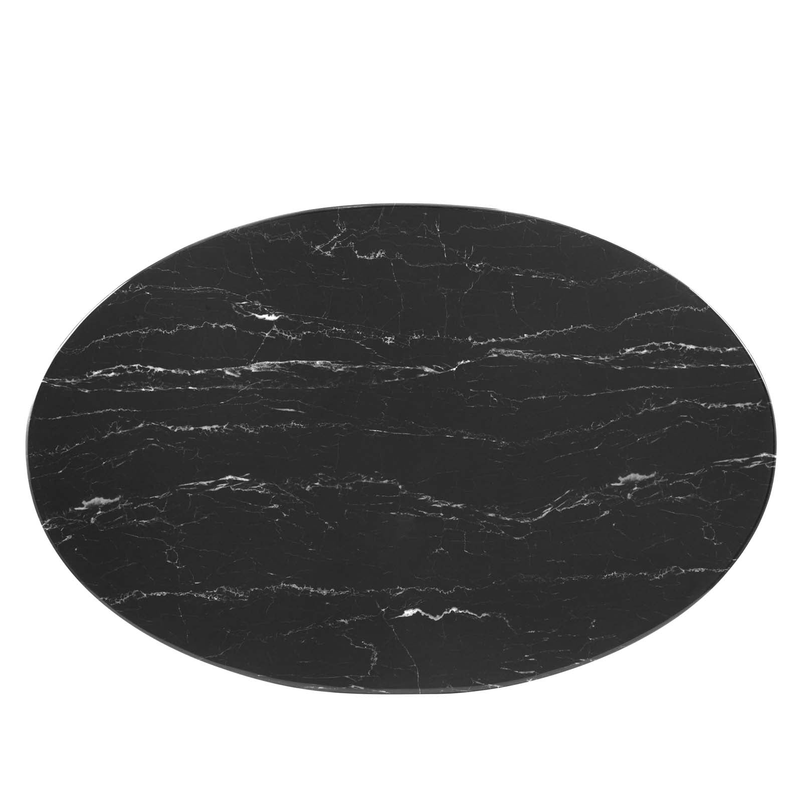 Modway Lippa 42" Oval Artificial Marble Coffee Table | Coffee Tables | Modishstore-3
