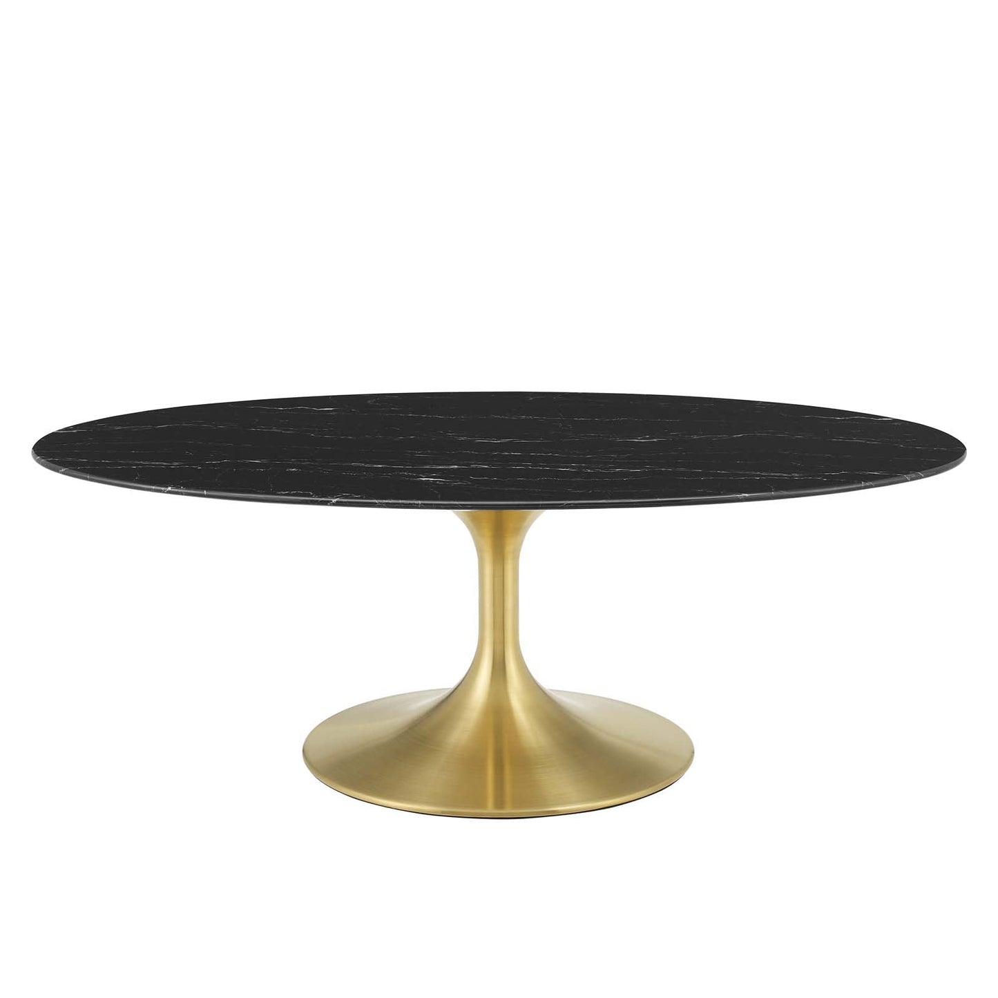 Modway Lippa 48" Oval Artificial Marble Coffee Table | Coffee Tables | Modishstore-2