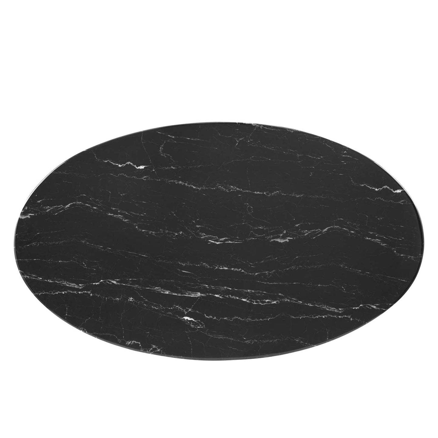 Modway Lippa 48" Oval Artificial Marble Coffee Table | Coffee Tables | Modishstore-3