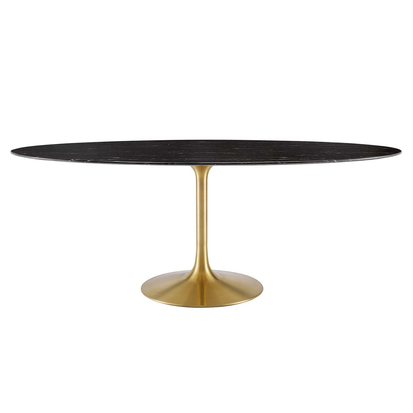 Modway Lippa 78" Oval Artificial Marble Dining Table - EEI-5528
