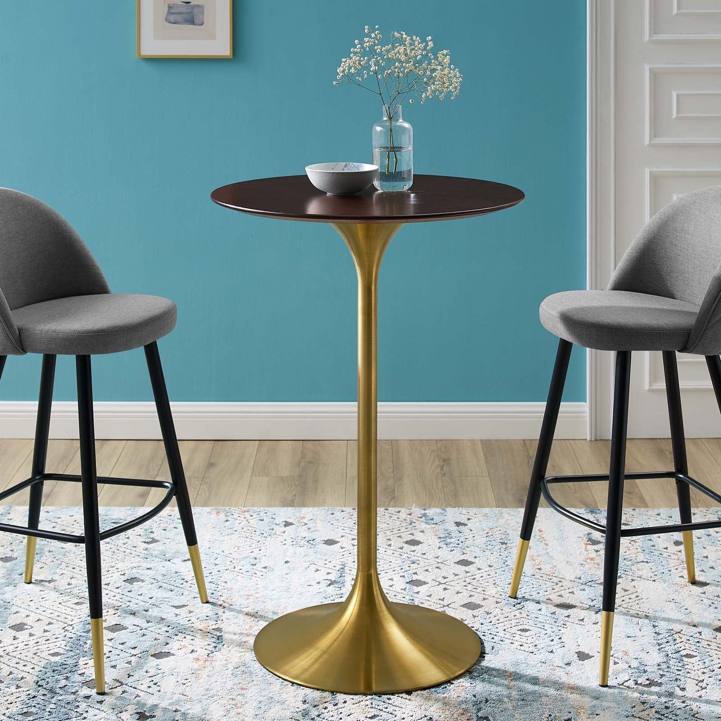 Modway Lippa 28" Wood Bar Table | Dining Tables | Modishstore