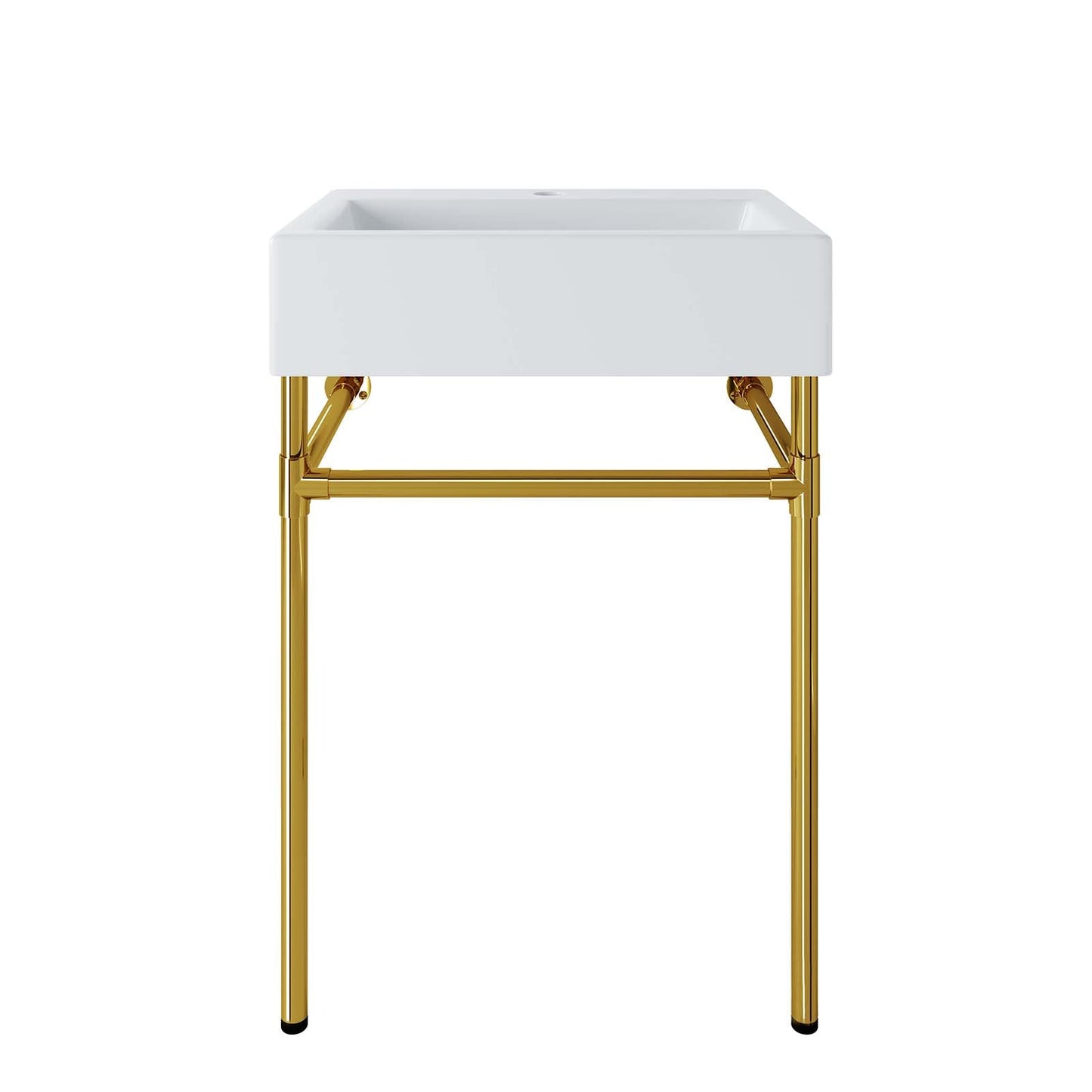 Redeem 24" Wall-Mount Gold Stainless Steel Bathroom Vanity By Modway - EEI-5536 | Bathroom Accessories | Modishstore - 2