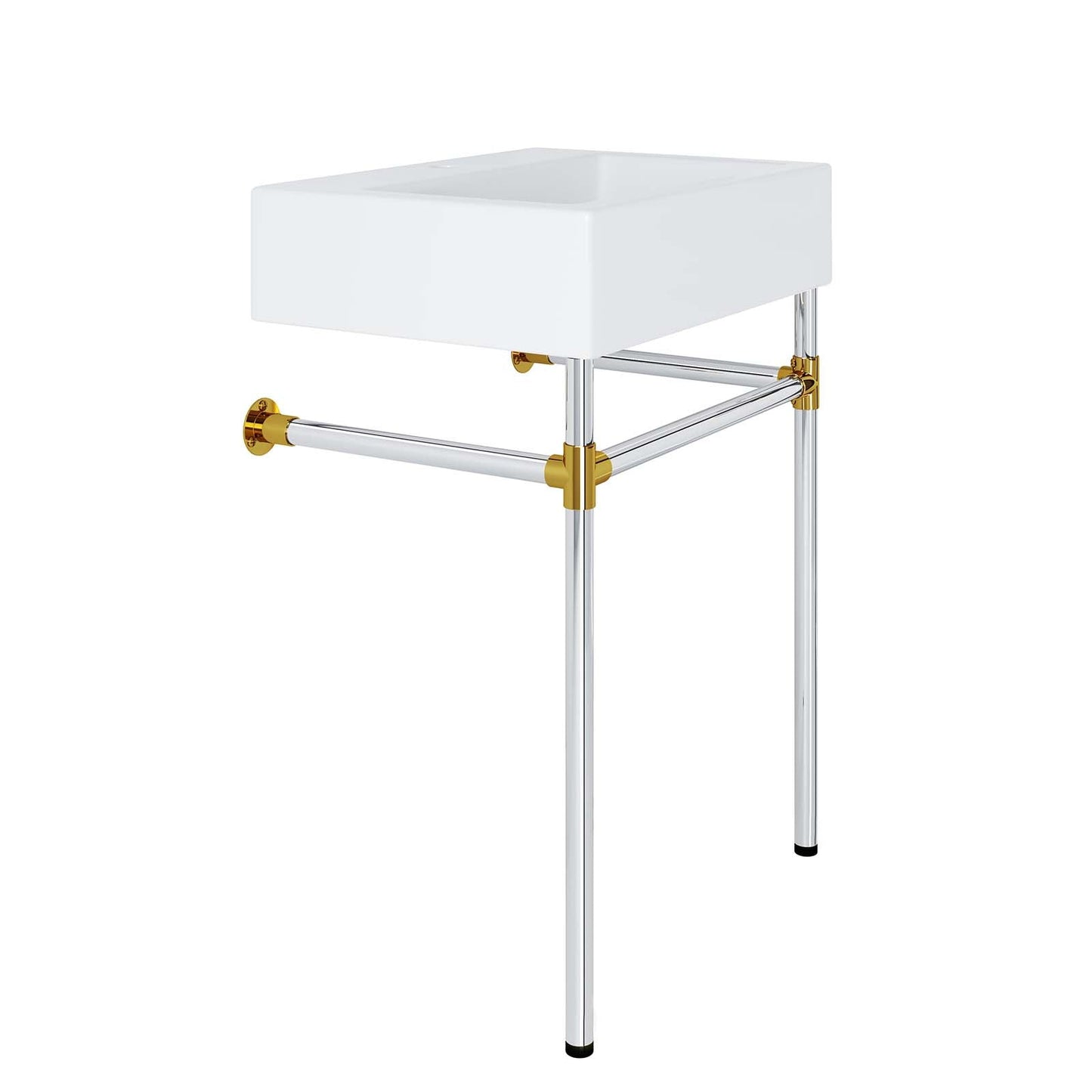 Redeem 24" Silver Stainless Steel Wall-Mount Bathroom Vanity By Modway - EEI-5538 | Bathroom Accessories | Modishstore - 4