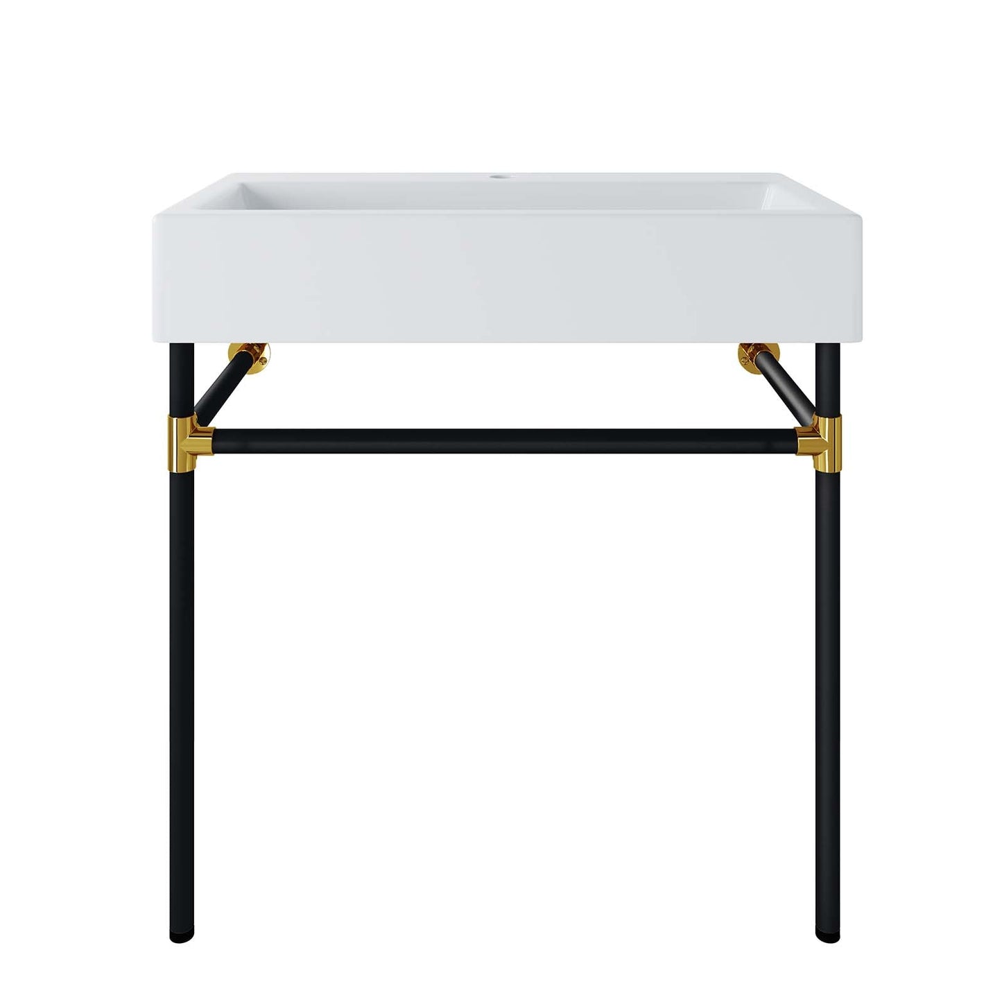 Redeem 32" Black Stainless Steel Wall-Mount Bathroom Vanity By Modway - EEI-5541 | Bathroom Accessories | Modishstore - 2