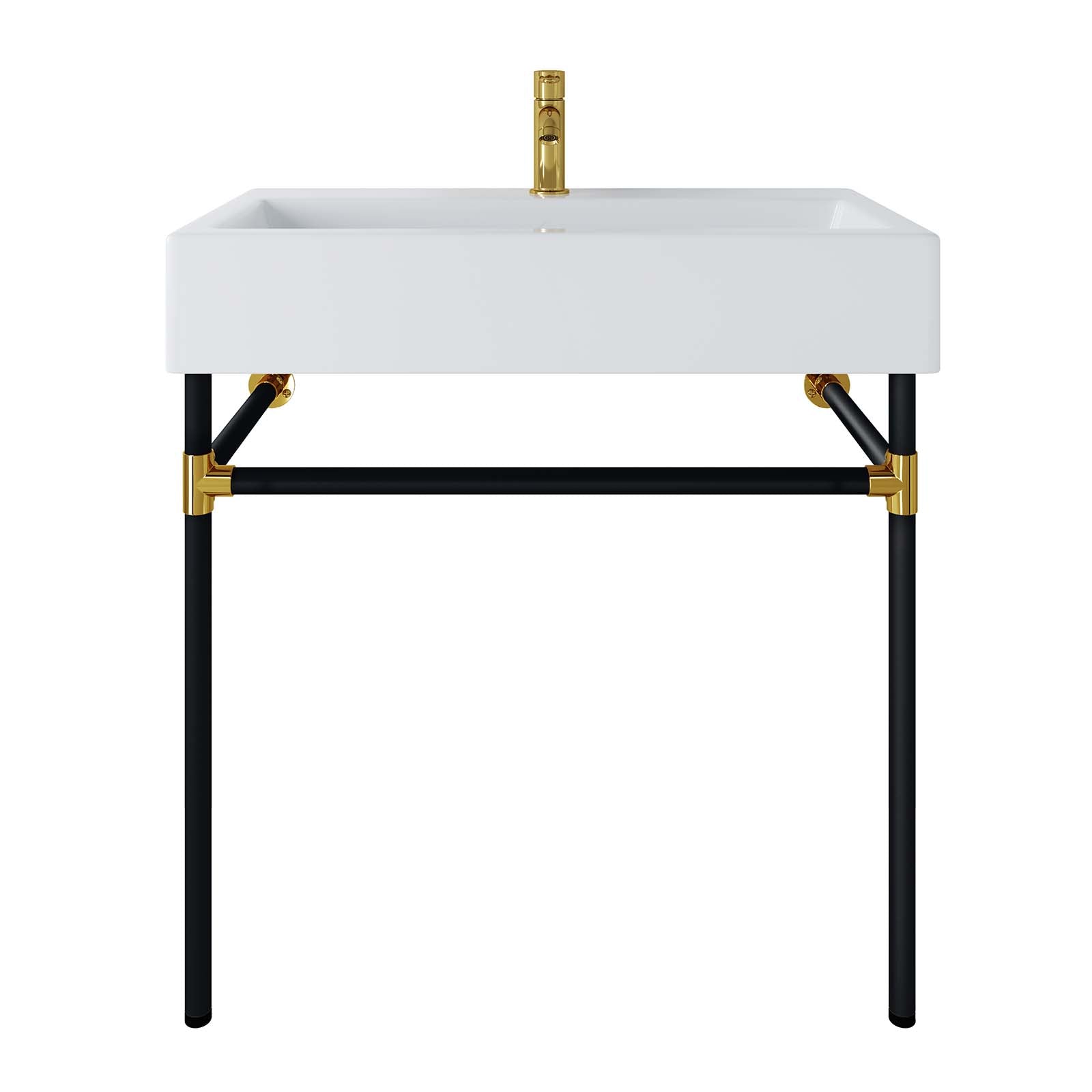Redeem 32" Black Stainless Steel Wall-Mount Bathroom Vanity By Modway - EEI-5541 | Bathroom Accessories | Modishstore - 6