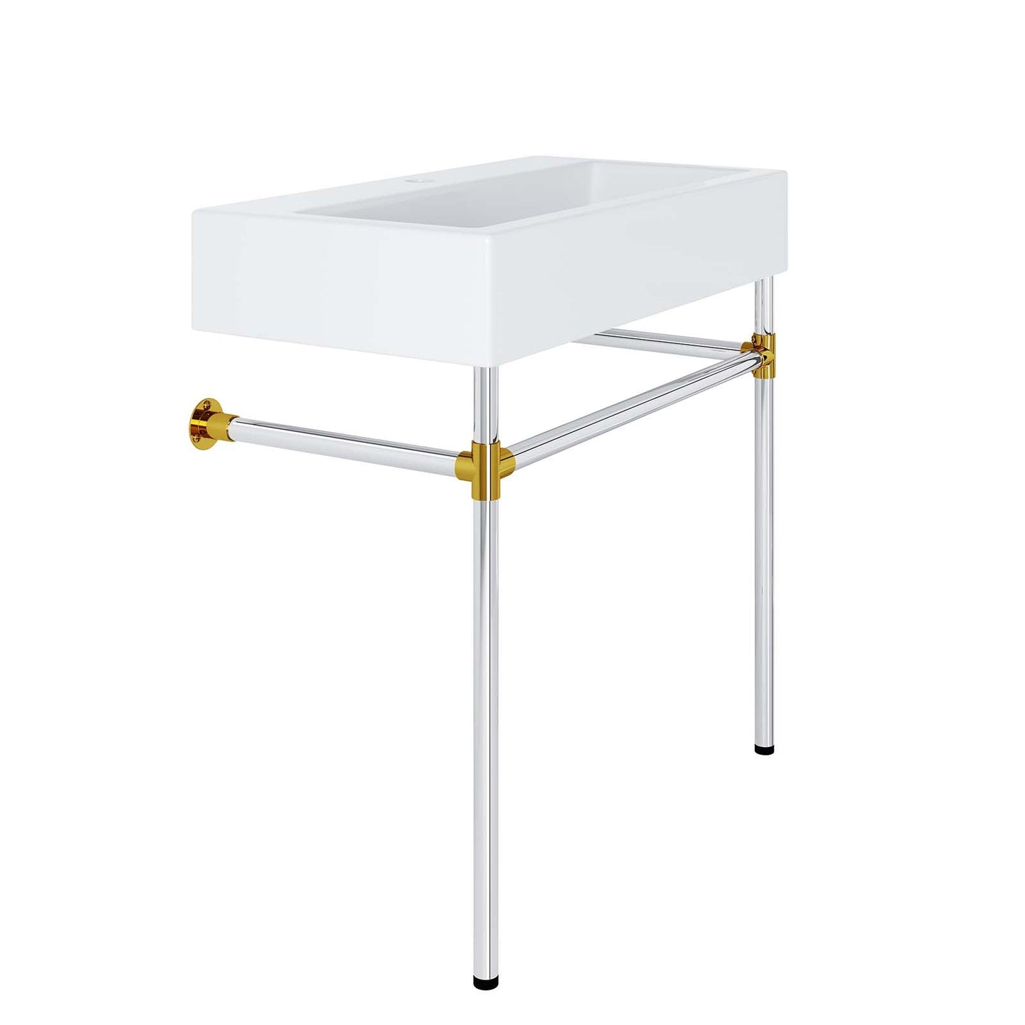 Redeem 32" Silver Stainless Steel Wall-Mount Bathroom Vanity By Modway - EEI-5542 | Bathroom Accessories | Modishstore - 4
