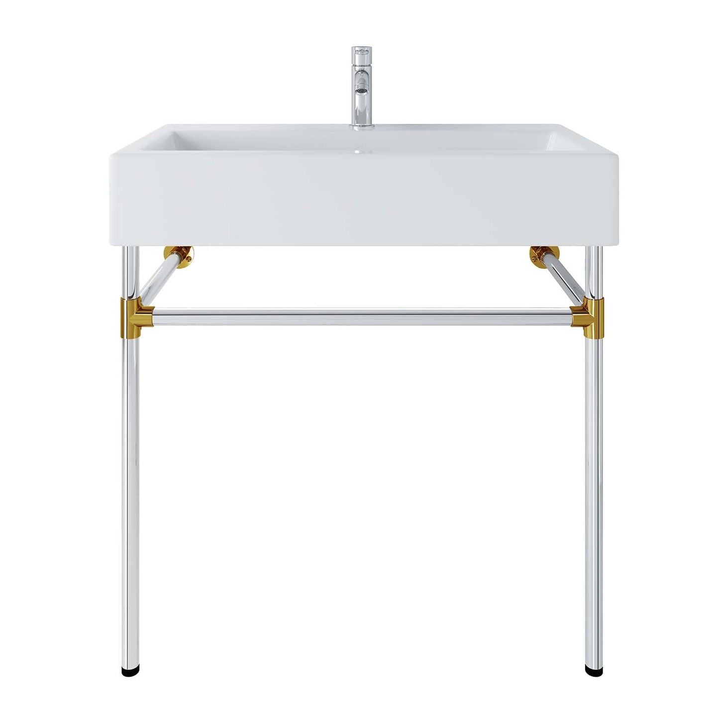 Redeem 32" Silver Stainless Steel Wall-Mount Bathroom Vanity By Modway - EEI-5542 | Bathroom Accessories | Modishstore - 6