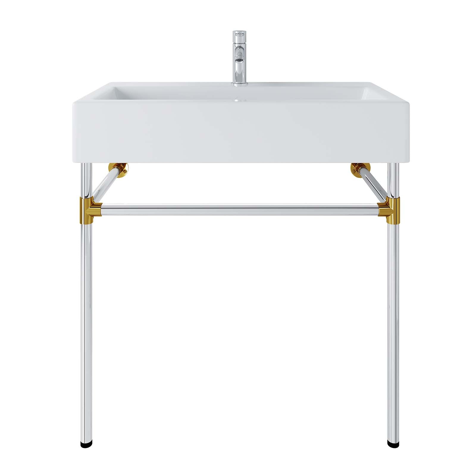 Redeem 32" Silver Stainless Steel Wall-Mount Bathroom Vanity By Modway - EEI-5542 | Bathroom Accessories | Modishstore - 6