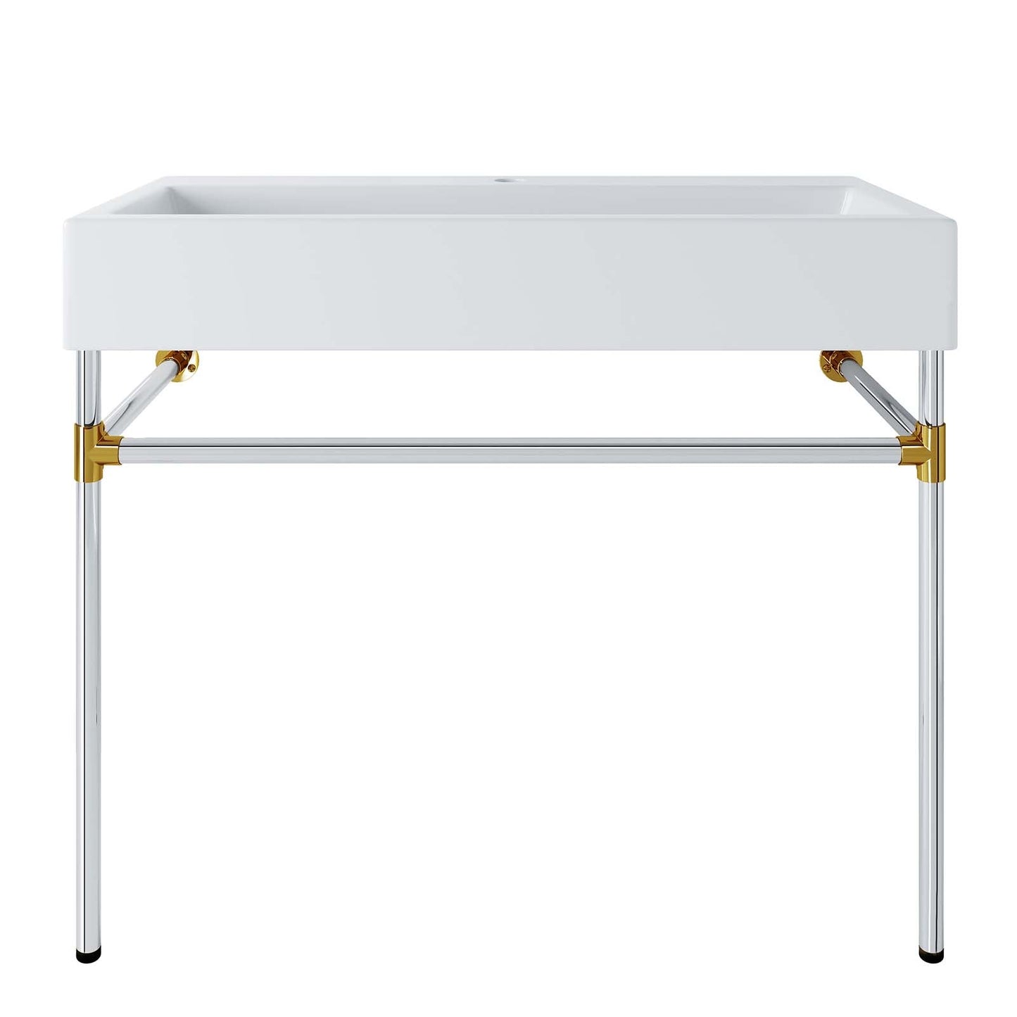 Redeem 40" Silver Stainless Steel Wall-Mount Bathroom Vanity By Modway - EEI-5546 | Bathroom Accessories | Modishstore - 2