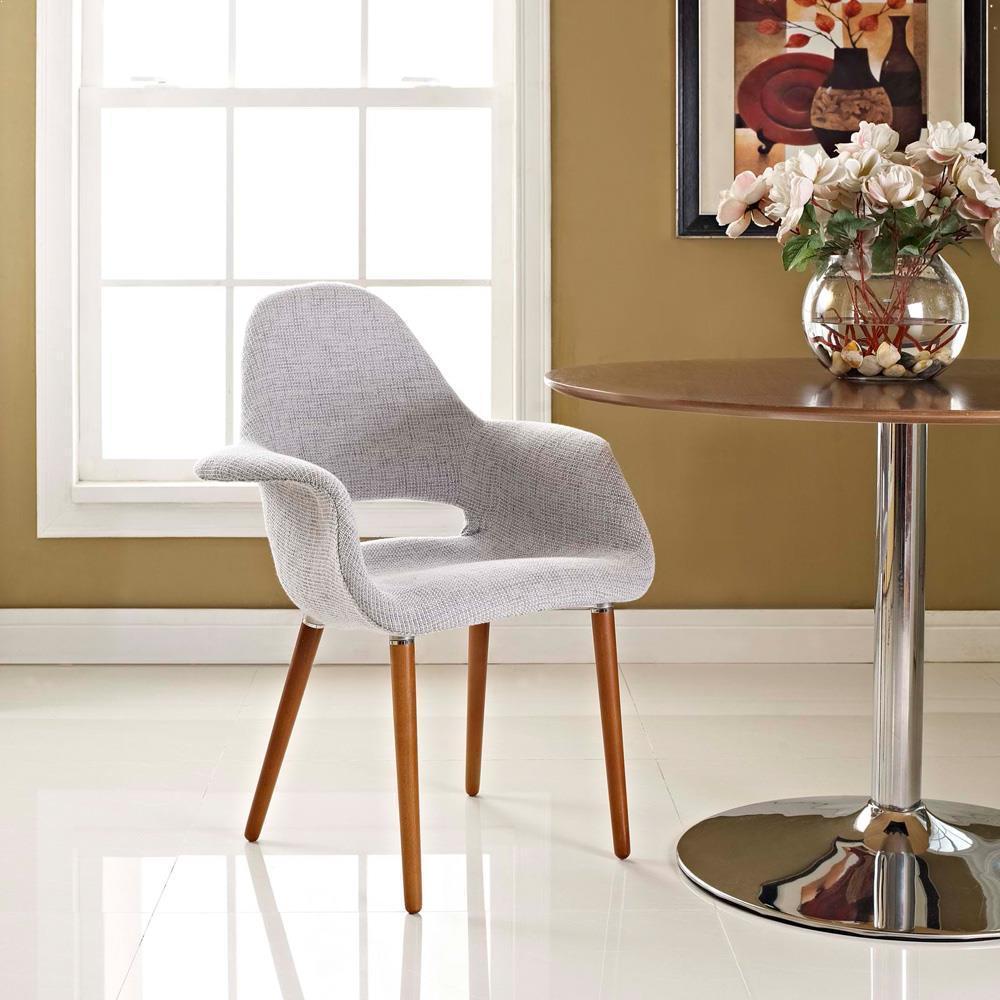Modway Aegis Dining Armchair - Light Gray