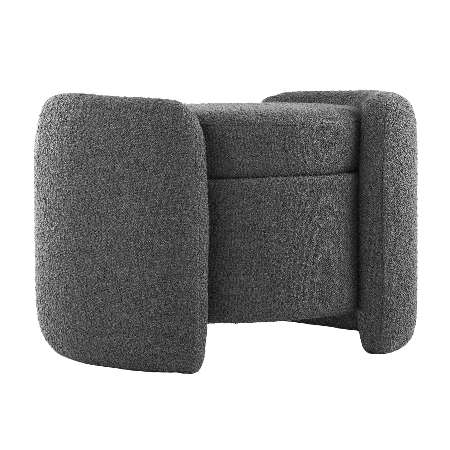 Modway Nebula Boucle Upholstered Upholstered Ottoman | Ottomans | Modishstore-15