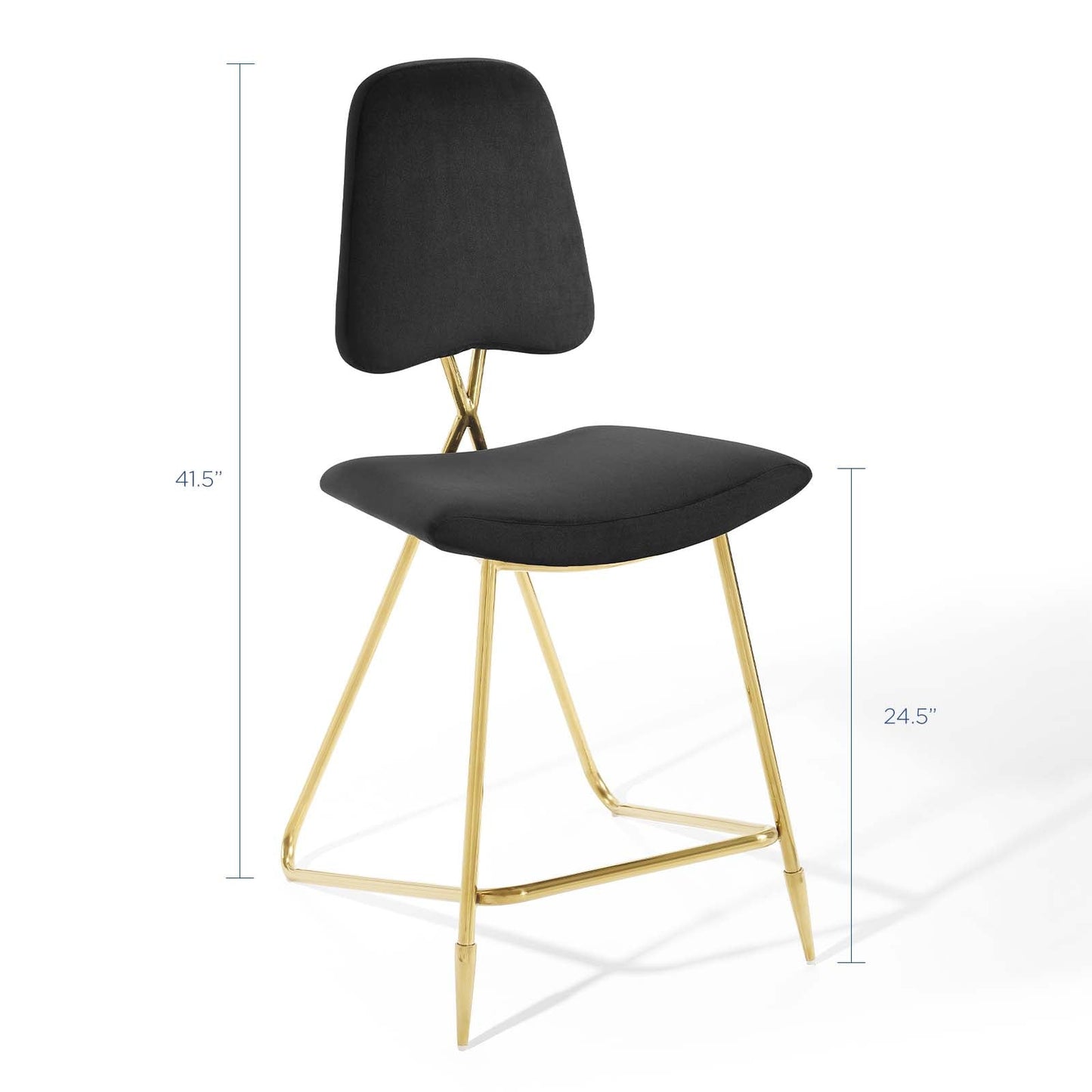Ponder Counter Stool Performance Velvet Set of 2 By Modway | Counter Stools | Modishstore-3