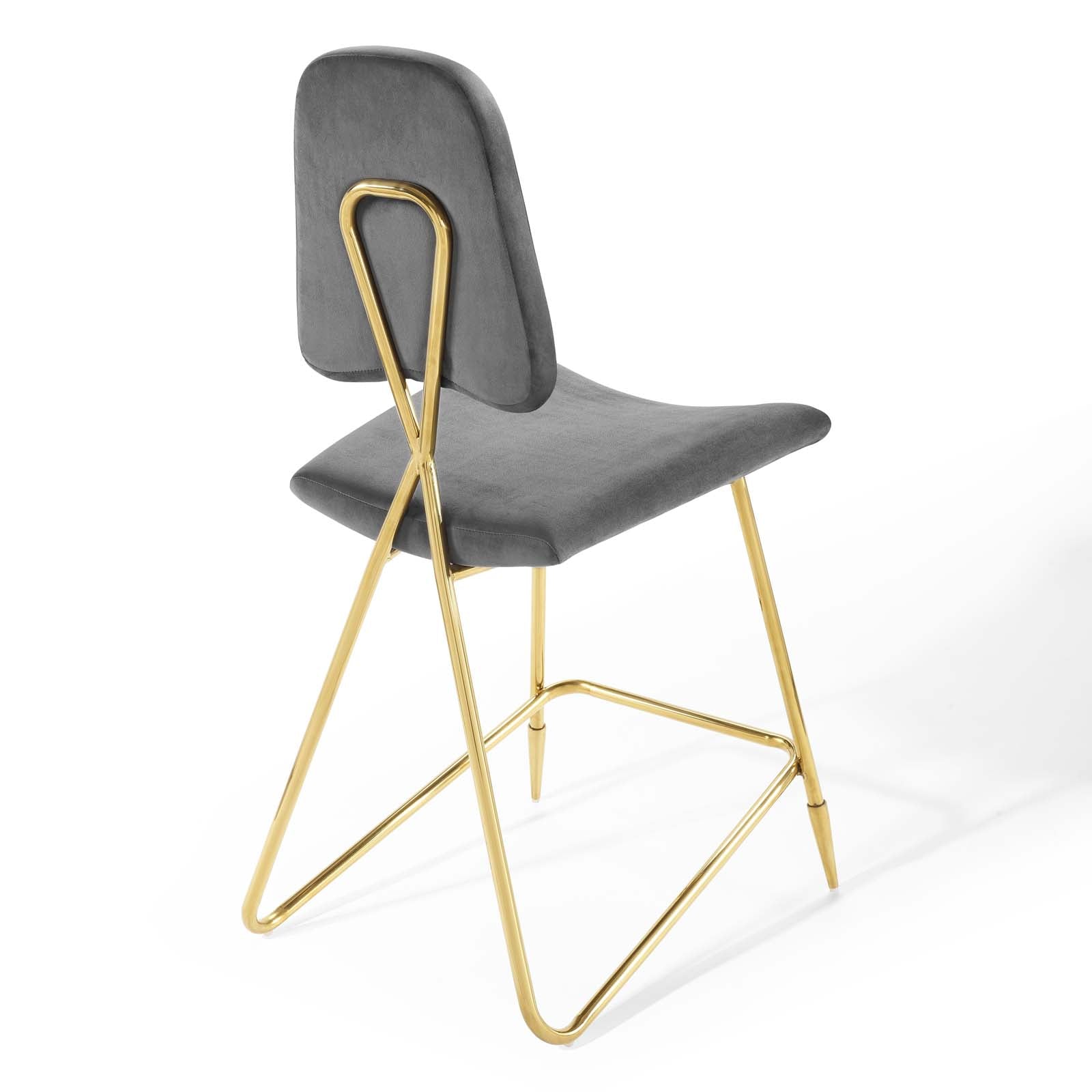Ponder Counter Stool Performance Velvet Set of 2 By Modway | Counter Stools | Modishstore-10