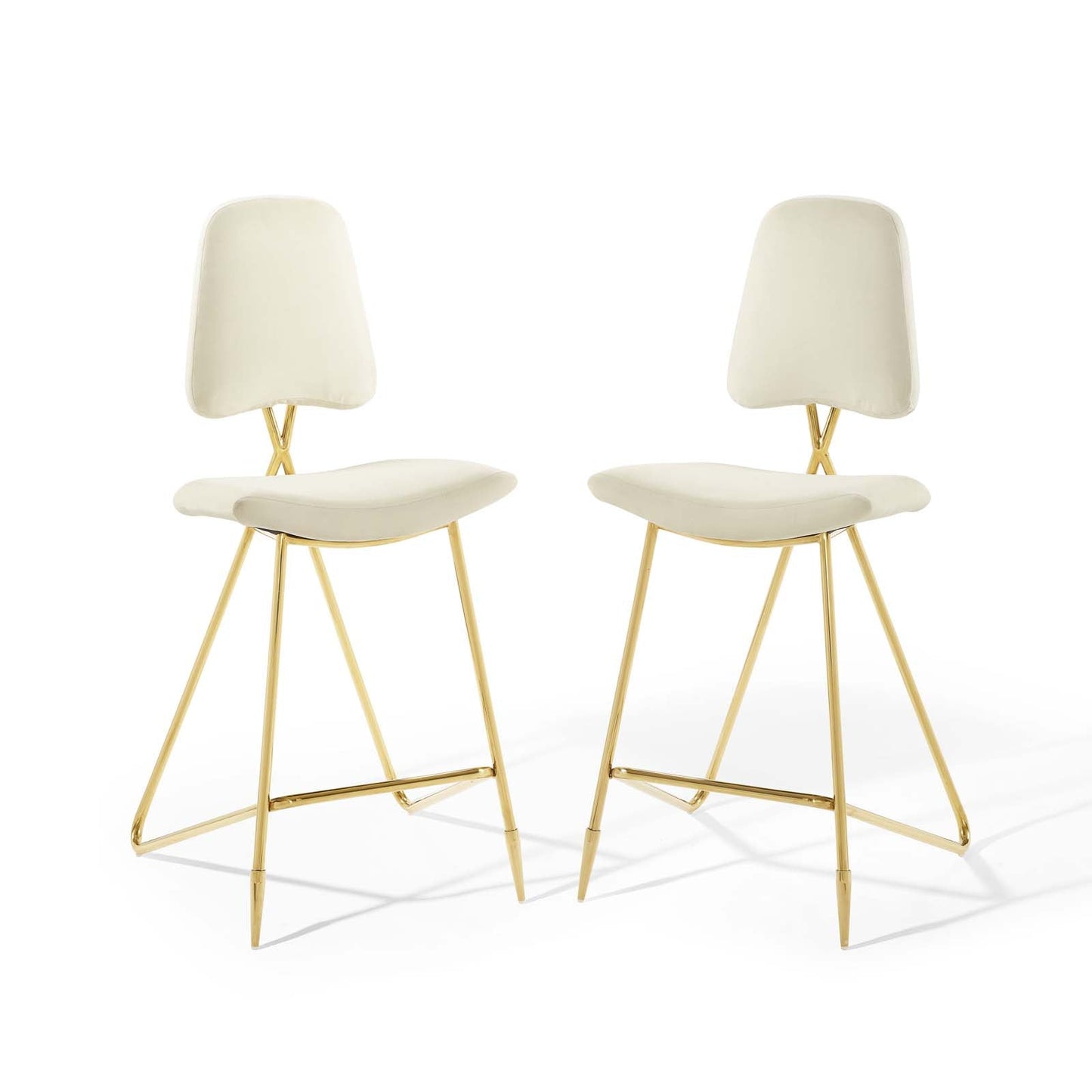 Ponder Bar Stool Performance Velvet Set of 2 By Modway | Bar Stools | Modishstore-7