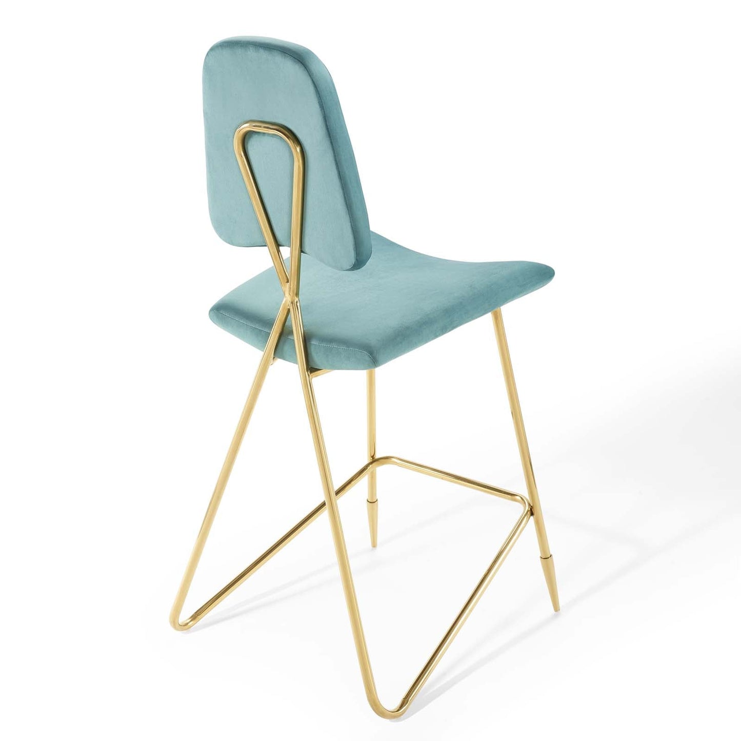 Ponder Bar Stool Performance Velvet Set of 2 By Modway | Bar Stools | Modishstore-21
