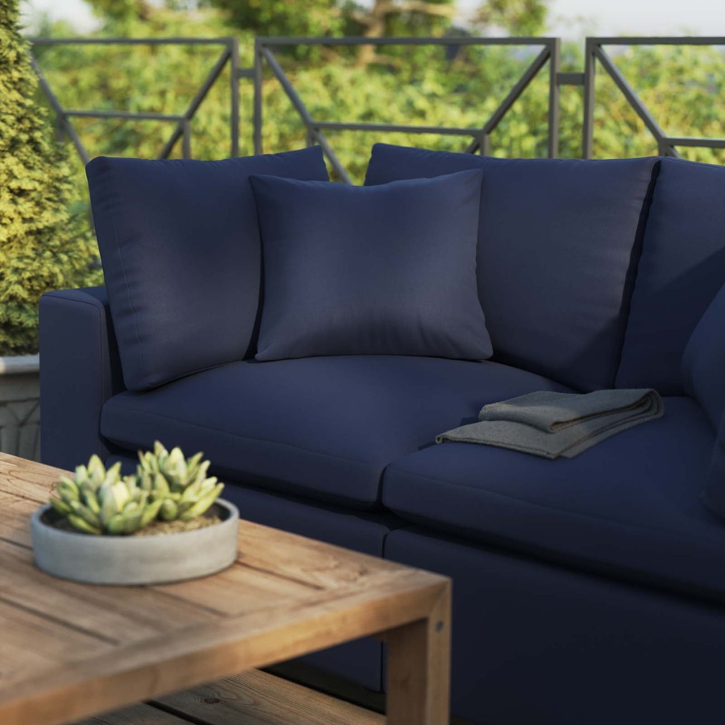 Modway Commix Overstuffed Outdoor Patio Loveseat | Outdoor Sofas, Loveseats & Sectionals | 