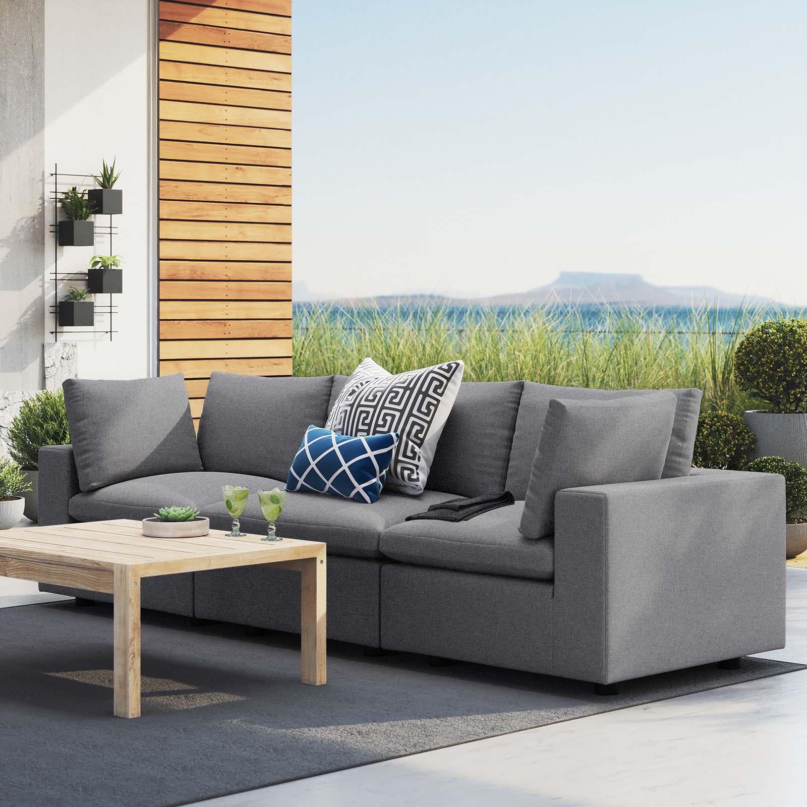 Modway Commix  Sunbrella® Outdoor Patio Sofa | Outdoor Sofas, Loveseats & Sectionals | 