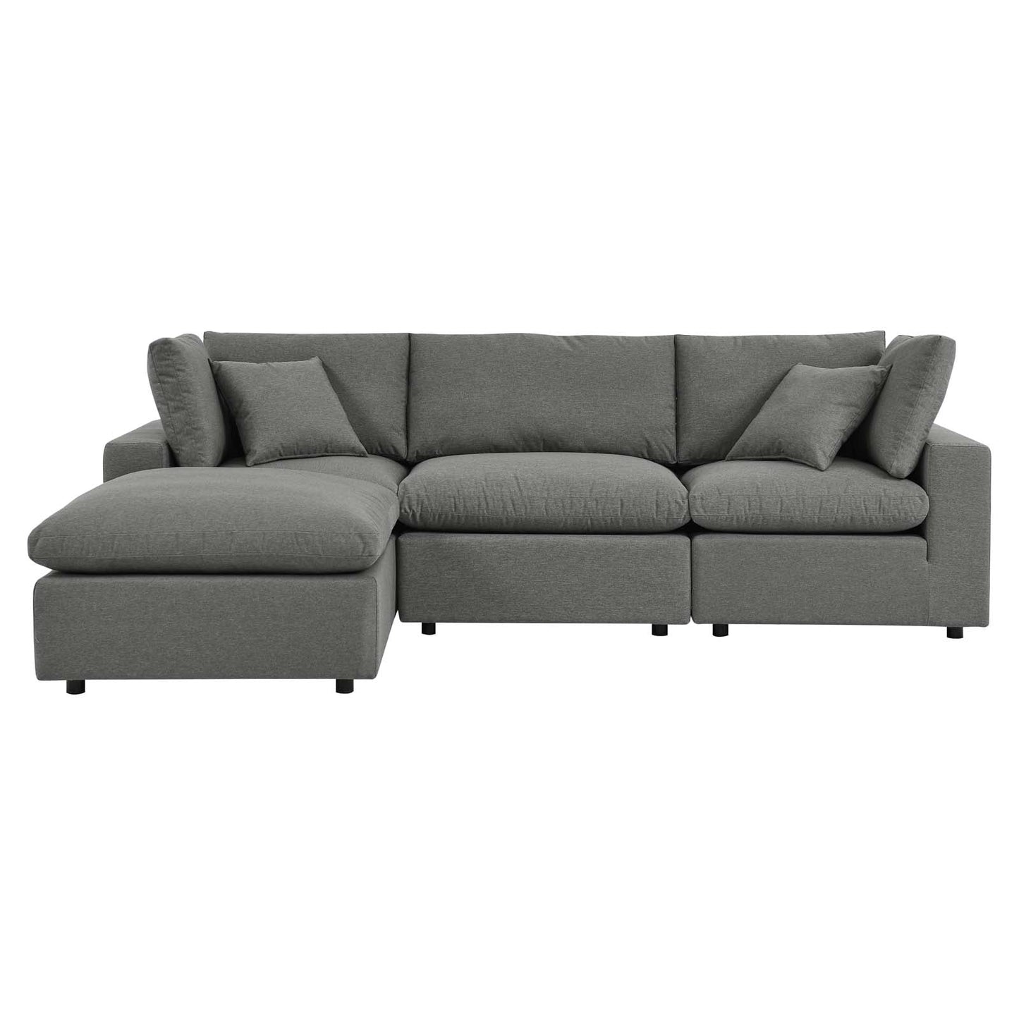 Modway Commix 4-Piece Outdoor Patio Sectional Sofa | Outdoor Sofas, Loveseats & Sectionals | 