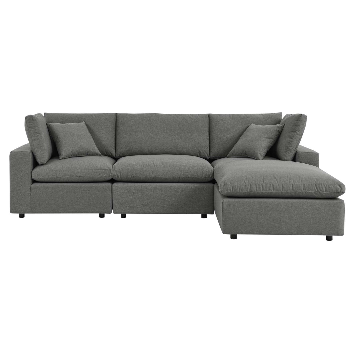 Modway Commix 4-Piece Outdoor Patio Sectional Sofa | Outdoor Sofas, Loveseats & Sectionals | 
