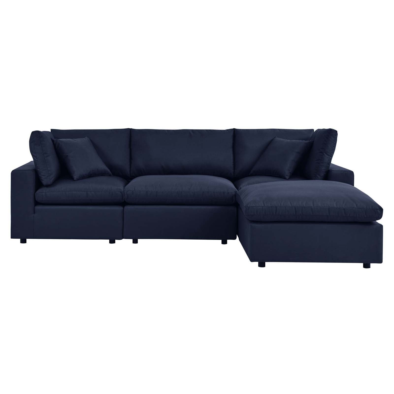 Modway Commix 4-Piece Outdoor Patio Sectional Sofa | Outdoor Sofas, Loveseats & Sectionals | 
