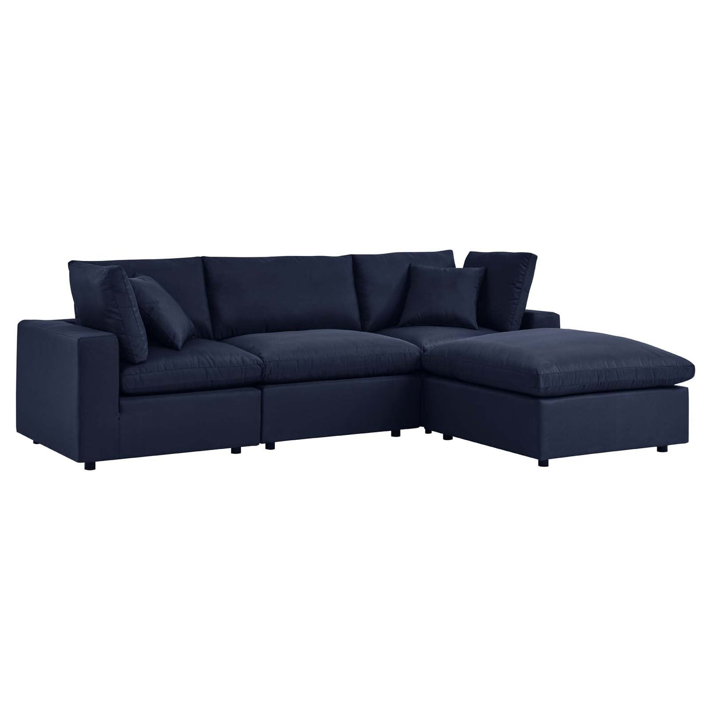 Modway Commix 4-Piece Outdoor Patio Sectional Sofa | Outdoor Sofas, Loveseats & Sectionals | 