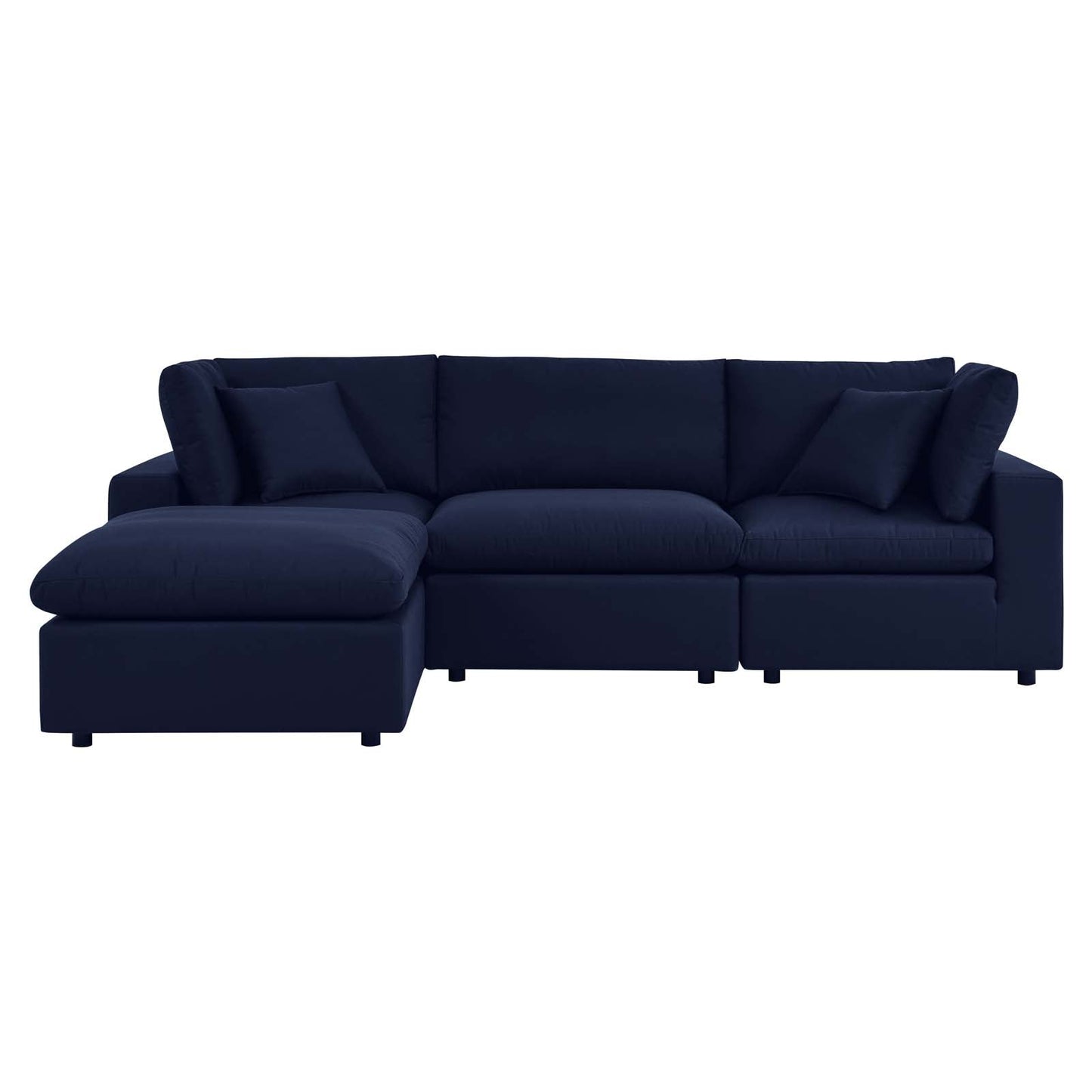 Modway Commix 4-Piece Sunbrella® Outdoor Patio Sectional Sofa | Outdoor Sofas, Loveseats & Sectionals | 
