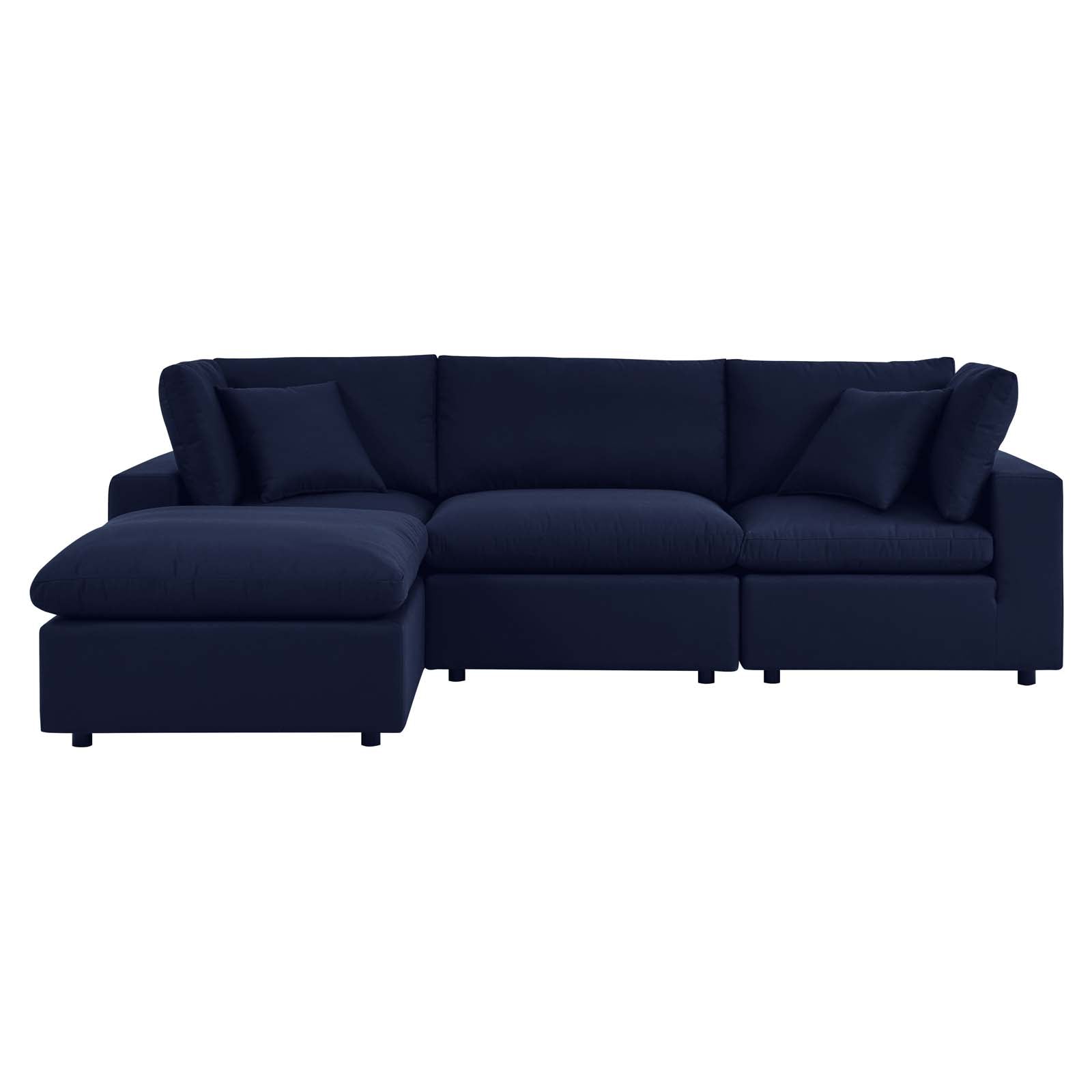 Modway Commix 4-Piece Sunbrella® Outdoor Patio Sectional Sofa | Outdoor Sofas, Loveseats & Sectionals | 