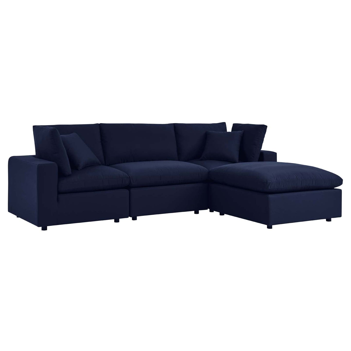 Modway Commix 4-Piece Sunbrella® Outdoor Patio Sectional Sofa | Outdoor Sofas, Loveseats & Sectionals | 