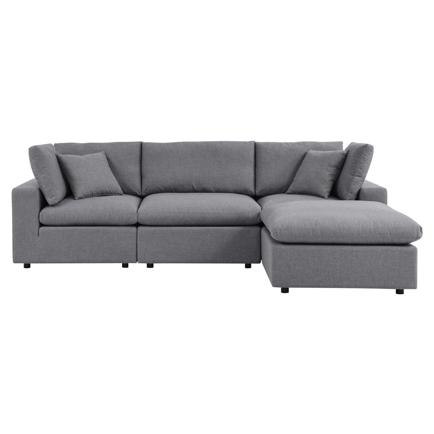 Modway Commix 4-Piece Sunbrella® Outdoor Patio Sectional Sofa | Outdoor Sofas, Loveseats & Sectionals | 