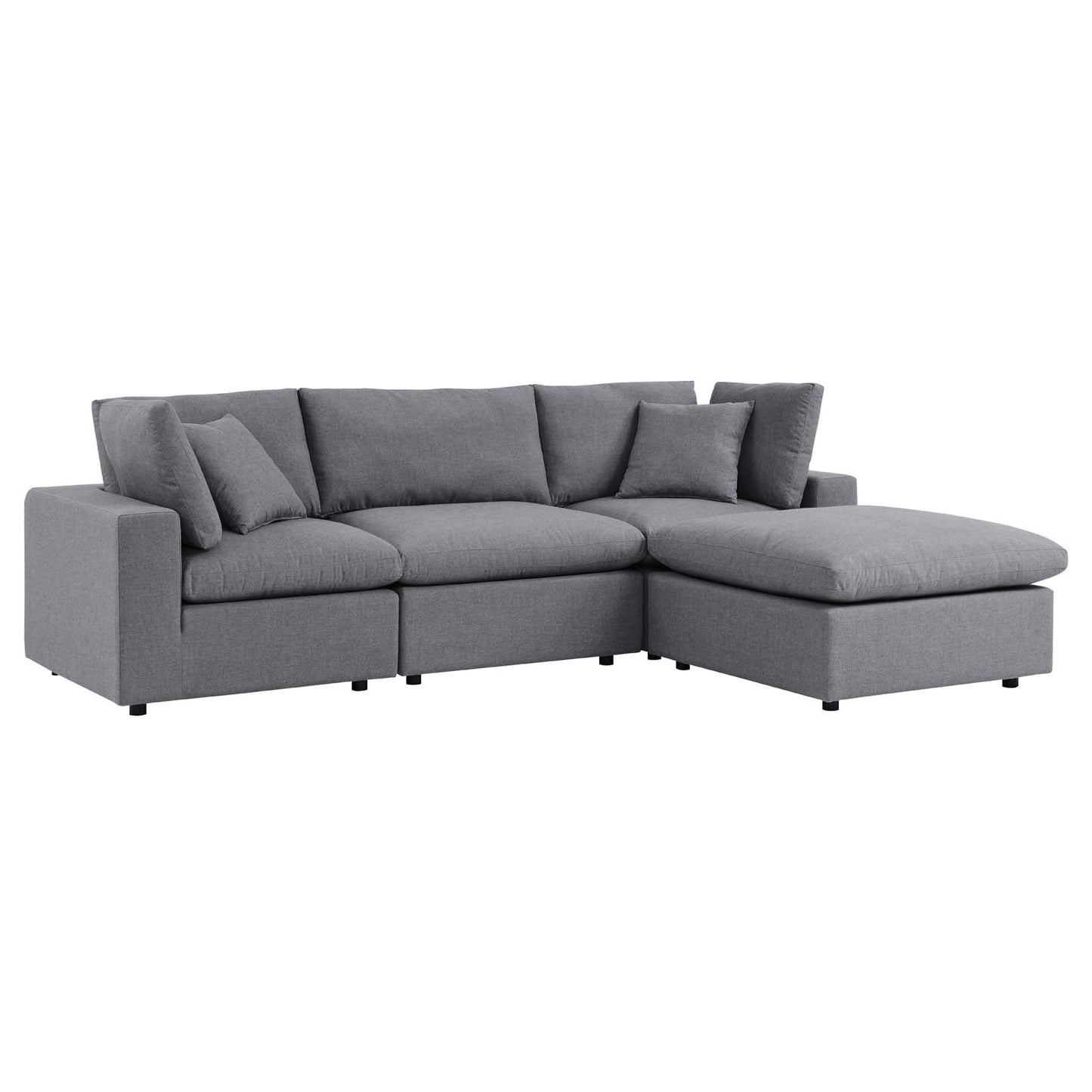 Modway Commix 4-Piece Sunbrella® Outdoor Patio Sectional Sofa | Outdoor Sofas, Loveseats & Sectionals | 
