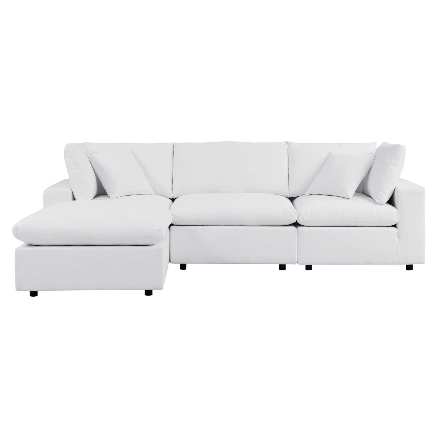 Modway Commix 4-Piece Sunbrella® Outdoor Patio Sectional Sofa | Outdoor Sofas, Loveseats & Sectionals | 