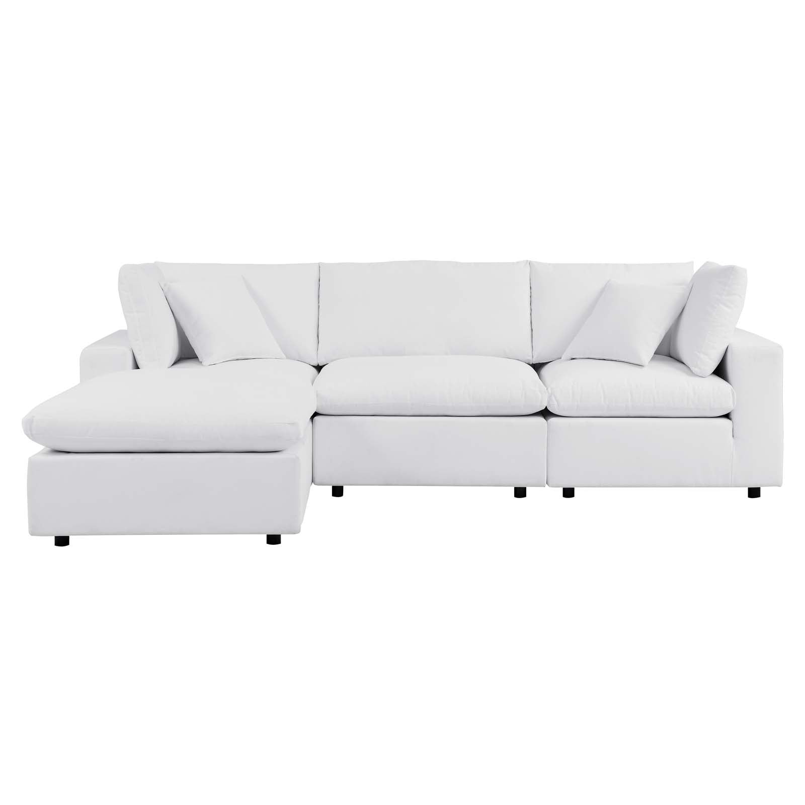 Modway Commix 4-Piece Sunbrella® Outdoor Patio Sectional Sofa | Outdoor Sofas, Loveseats & Sectionals | 