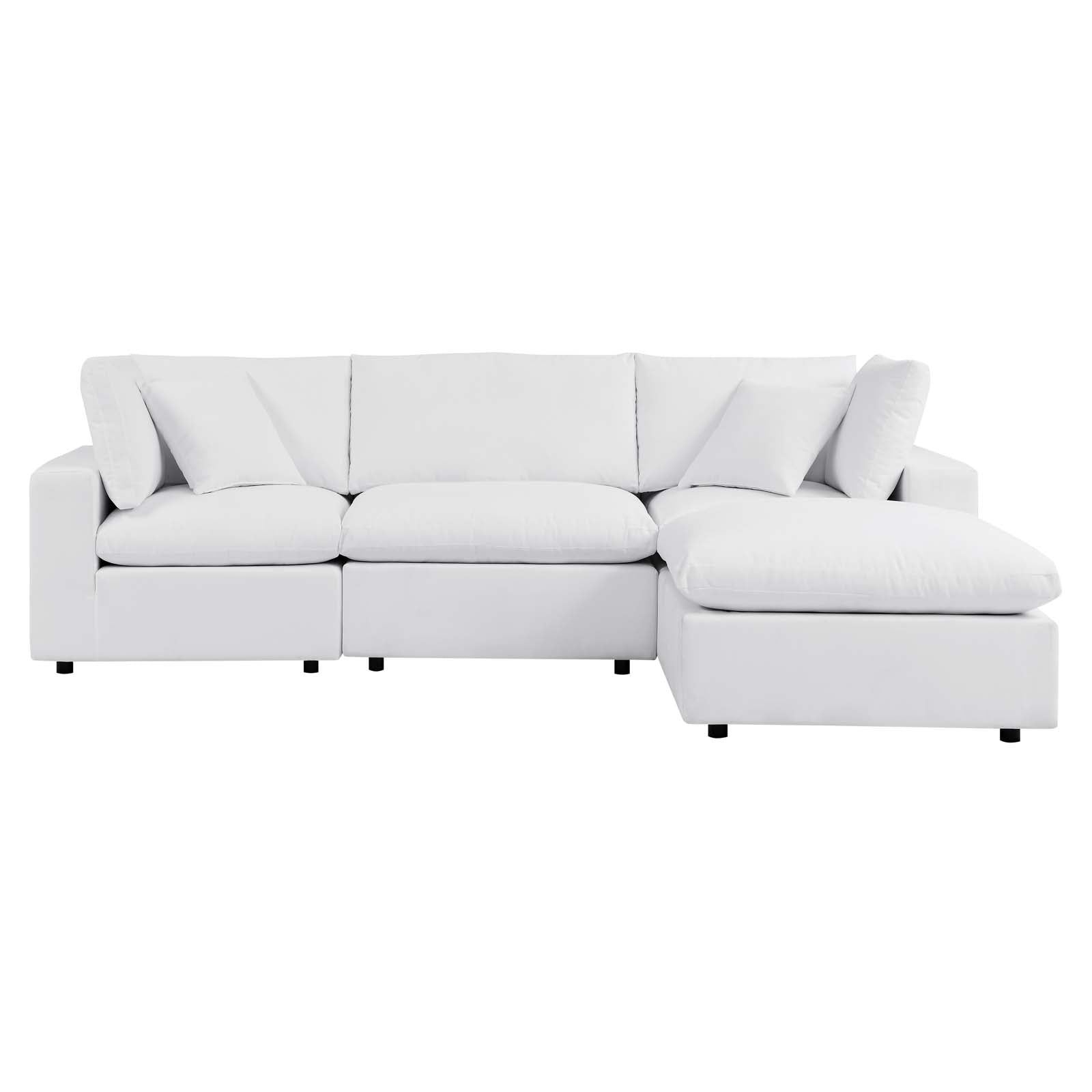 Modway Commix 4-Piece Sunbrella® Outdoor Patio Sectional Sofa | Outdoor Sofas, Loveseats & Sectionals | 