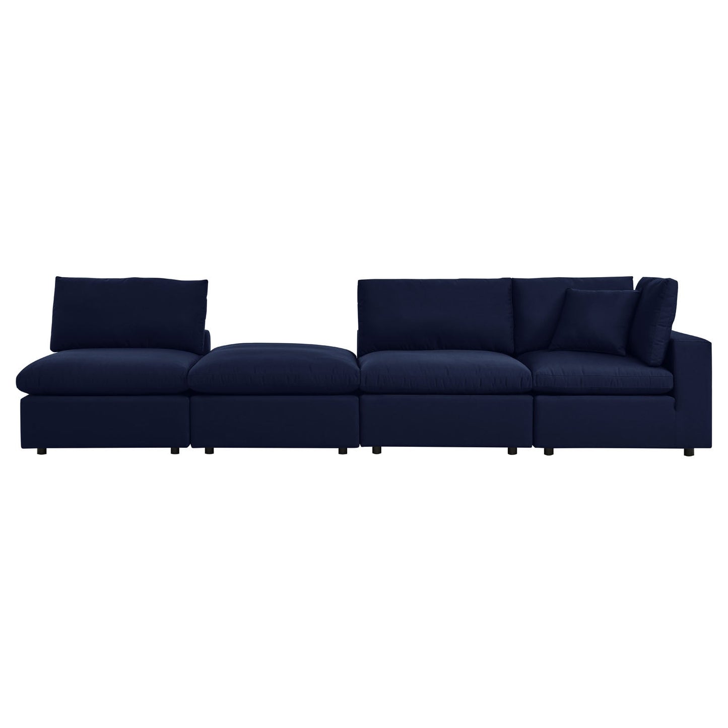 Modway Commix 4-Piece Sunbrella® Outdoor Patio Sectional Sofa | Outdoor Sofas, Loveseats & Sectionals | 