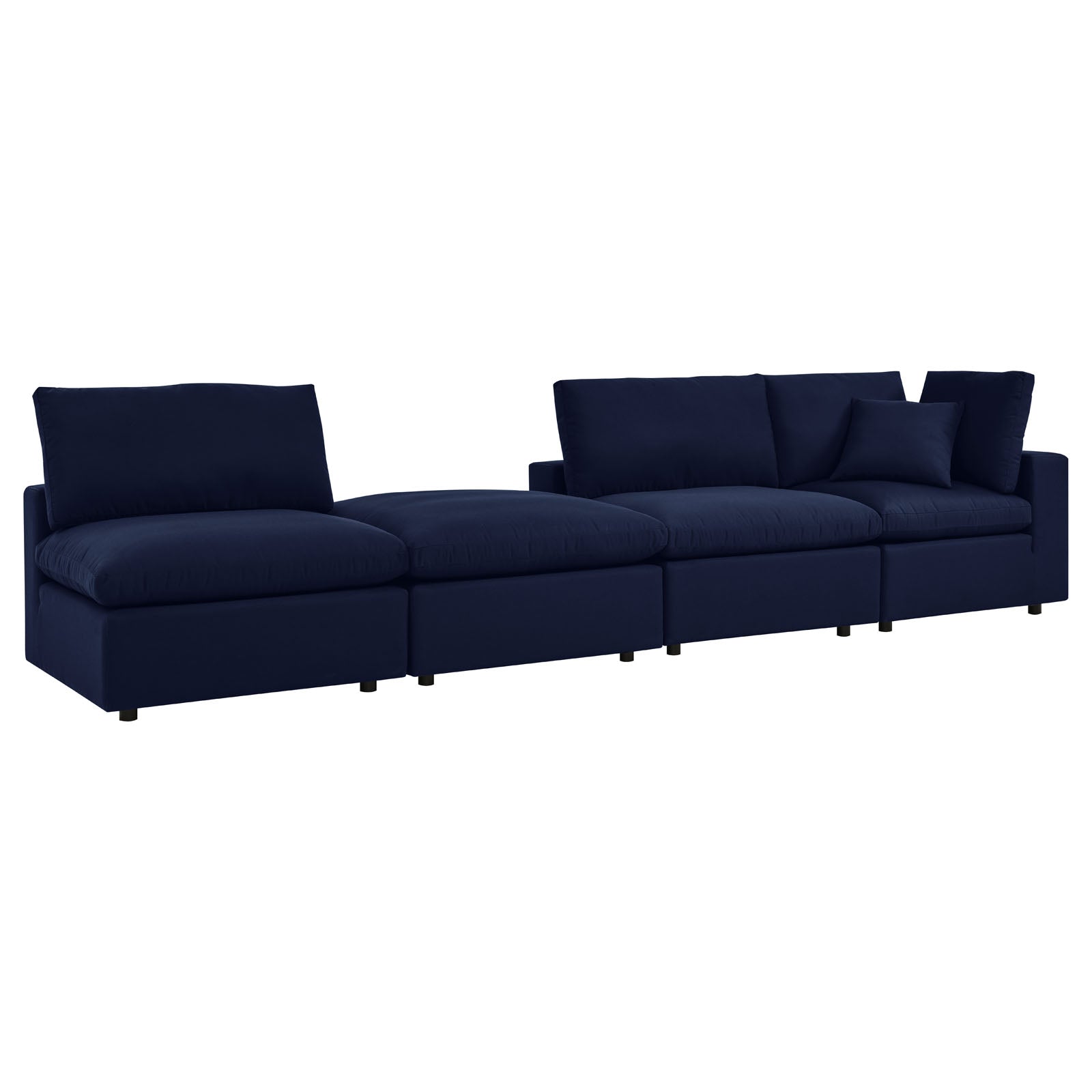 Modway Commix 4-Piece Sunbrella® Outdoor Patio Sectional Sofa | Outdoor Sofas, Loveseats & Sectionals | 