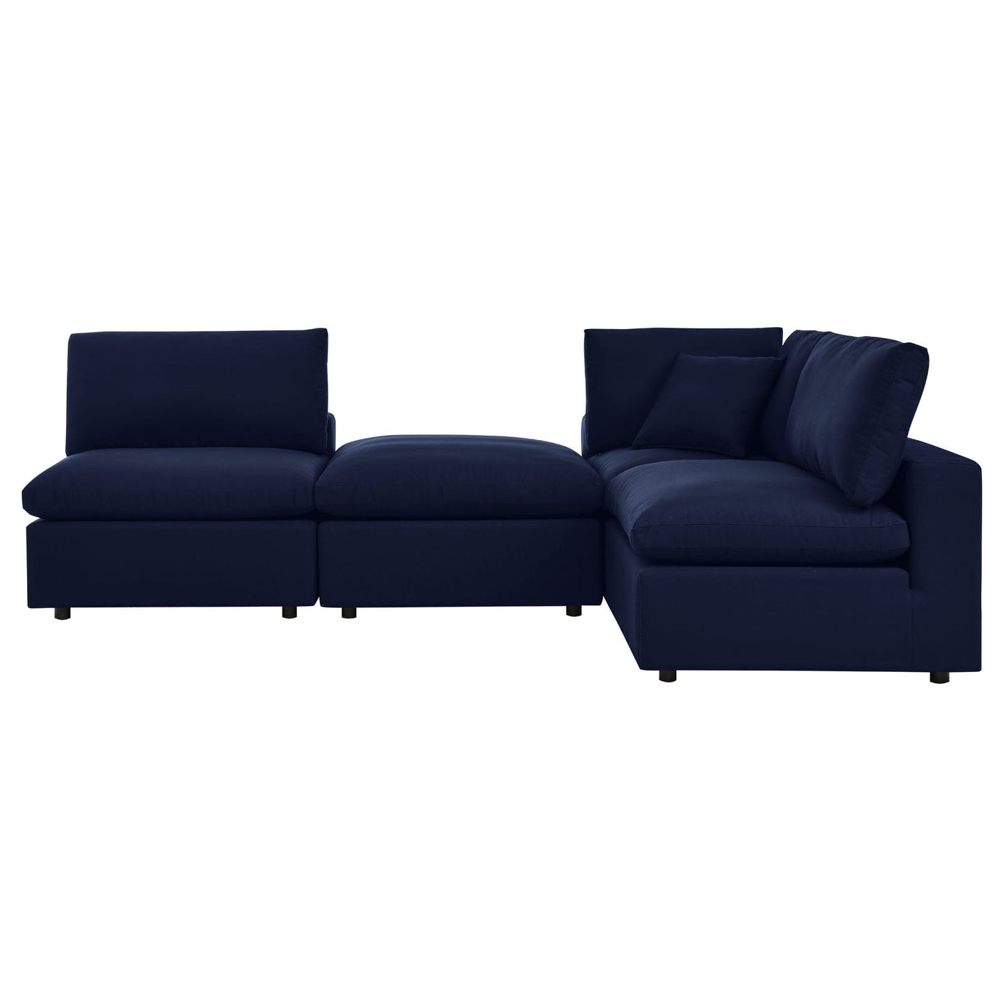 Modway Commix 4-Piece Sunbrella® Outdoor Patio Sectional Sofa | Outdoor Sofas, Loveseats & Sectionals | 