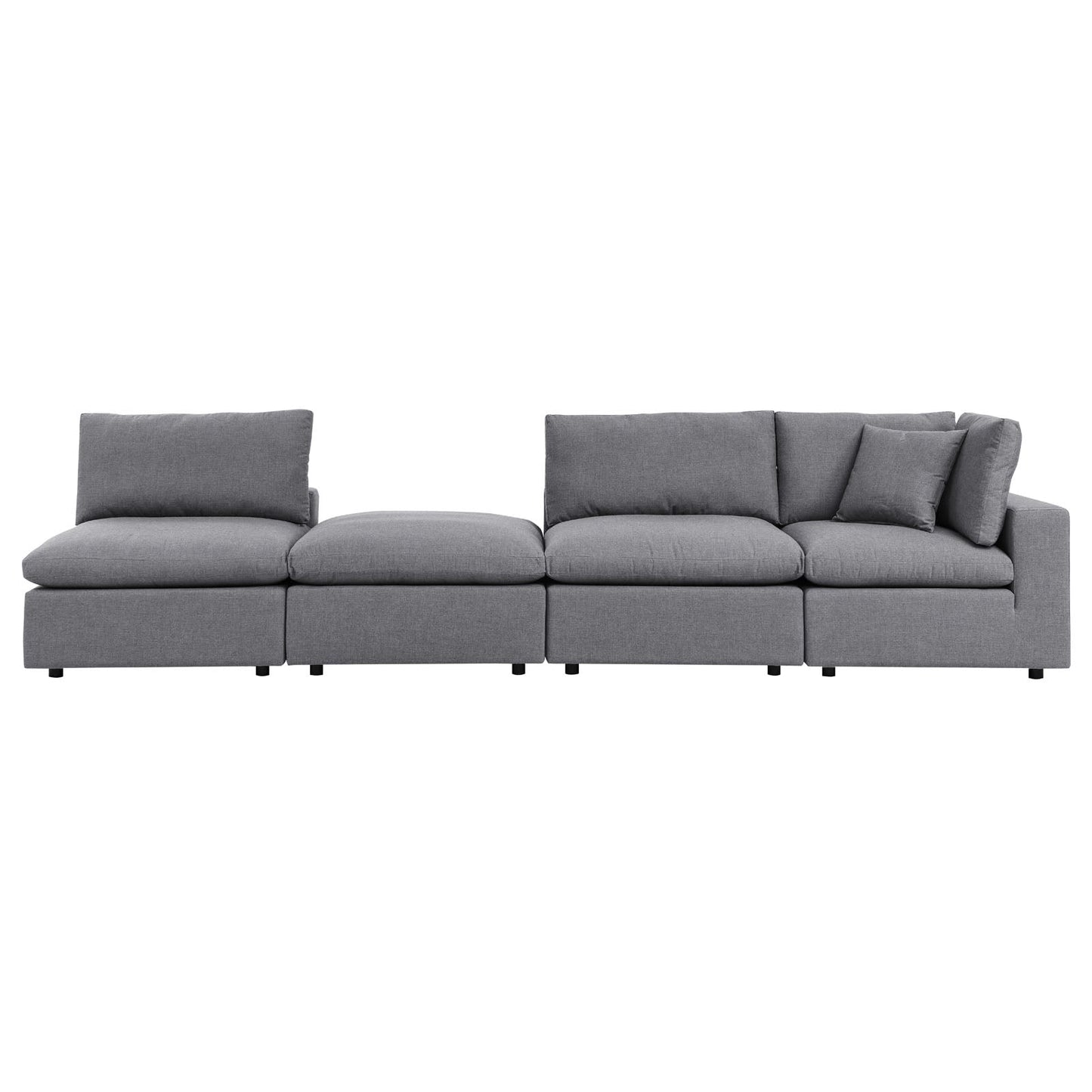 Modway Commix 4-Piece Sunbrella® Outdoor Patio Sectional Sofa | Outdoor Sofas, Loveseats & Sectionals | 