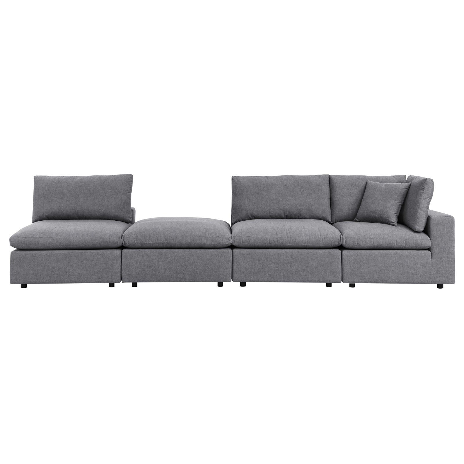 Modway Commix 4-Piece Sunbrella® Outdoor Patio Sectional Sofa | Outdoor Sofas, Loveseats & Sectionals | 