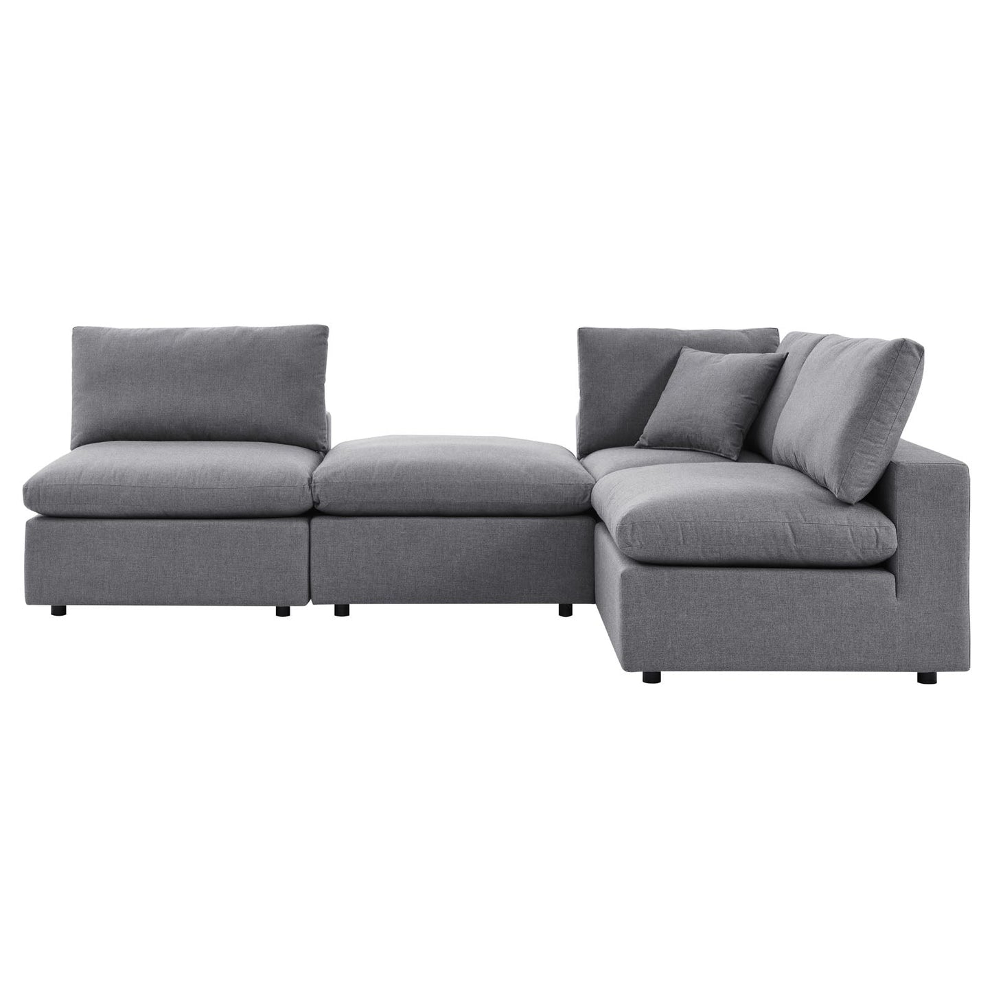 Modway Commix 4-Piece Sunbrella® Outdoor Patio Sectional Sofa | Outdoor Sofas, Loveseats & Sectionals | 