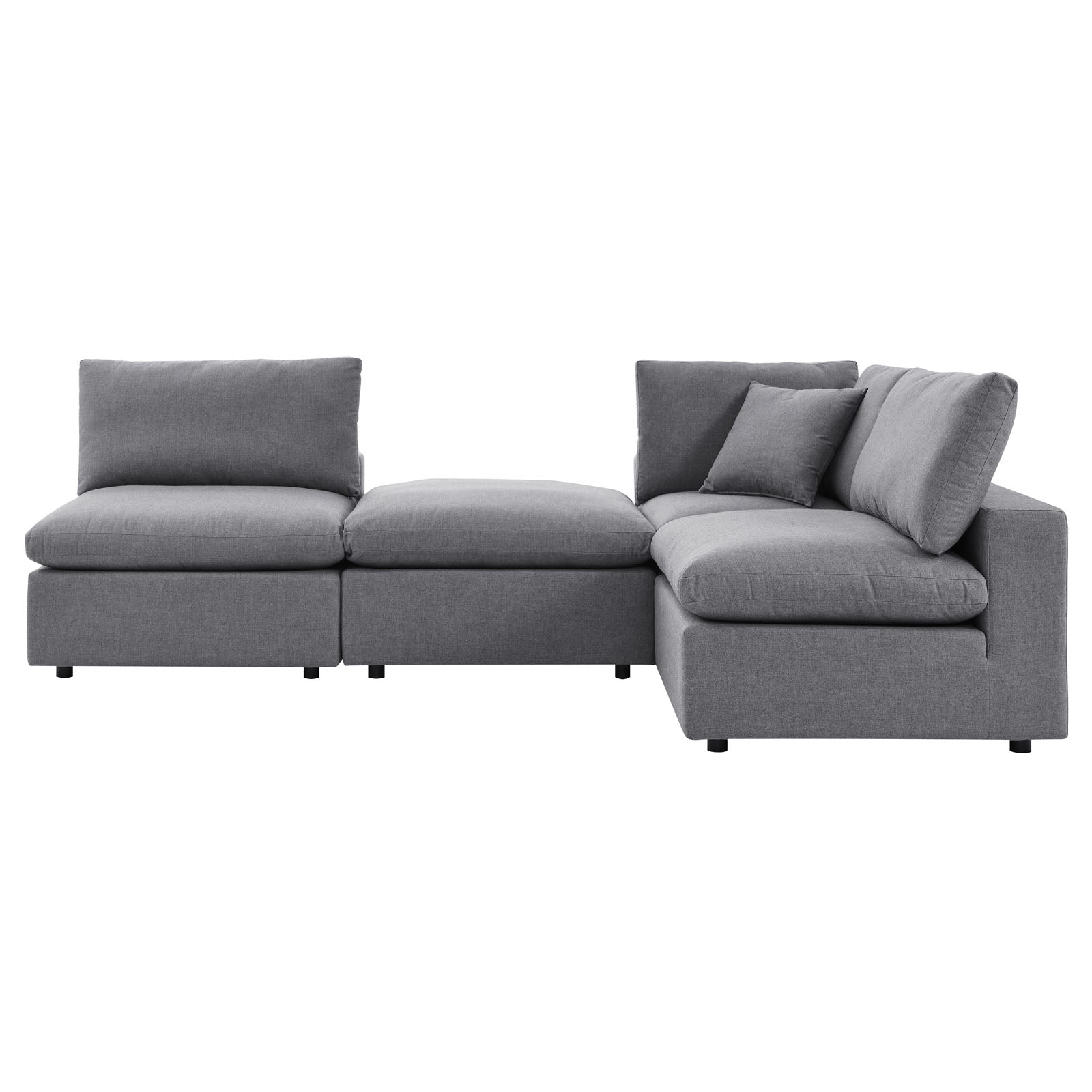 Modway Commix 4-Piece Sunbrella® Outdoor Patio Sectional Sofa | Outdoor Sofas, Loveseats & Sectionals | 