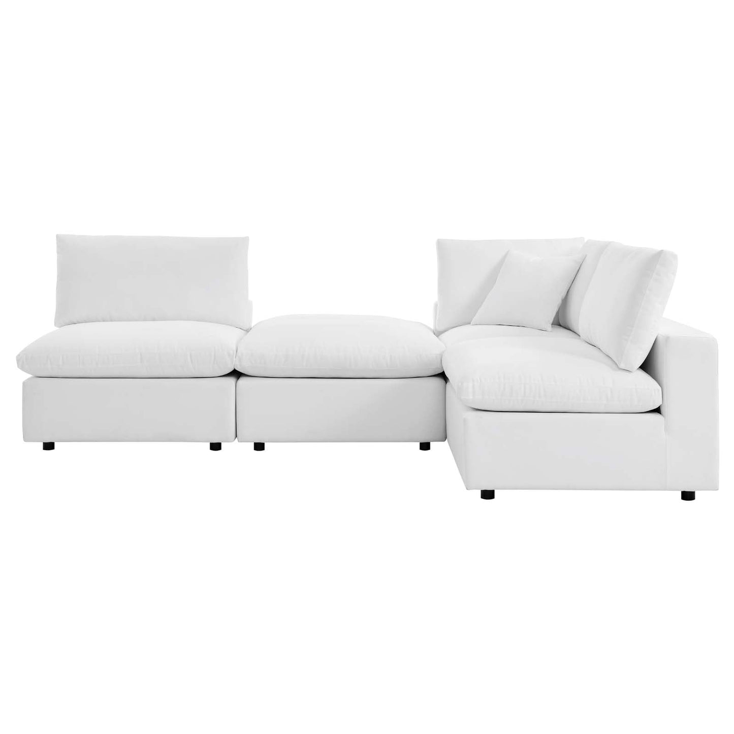 Modway Commix 4-Piece Sunbrella® Outdoor Patio Sectional Sofa | Outdoor Sofas, Loveseats & Sectionals | 