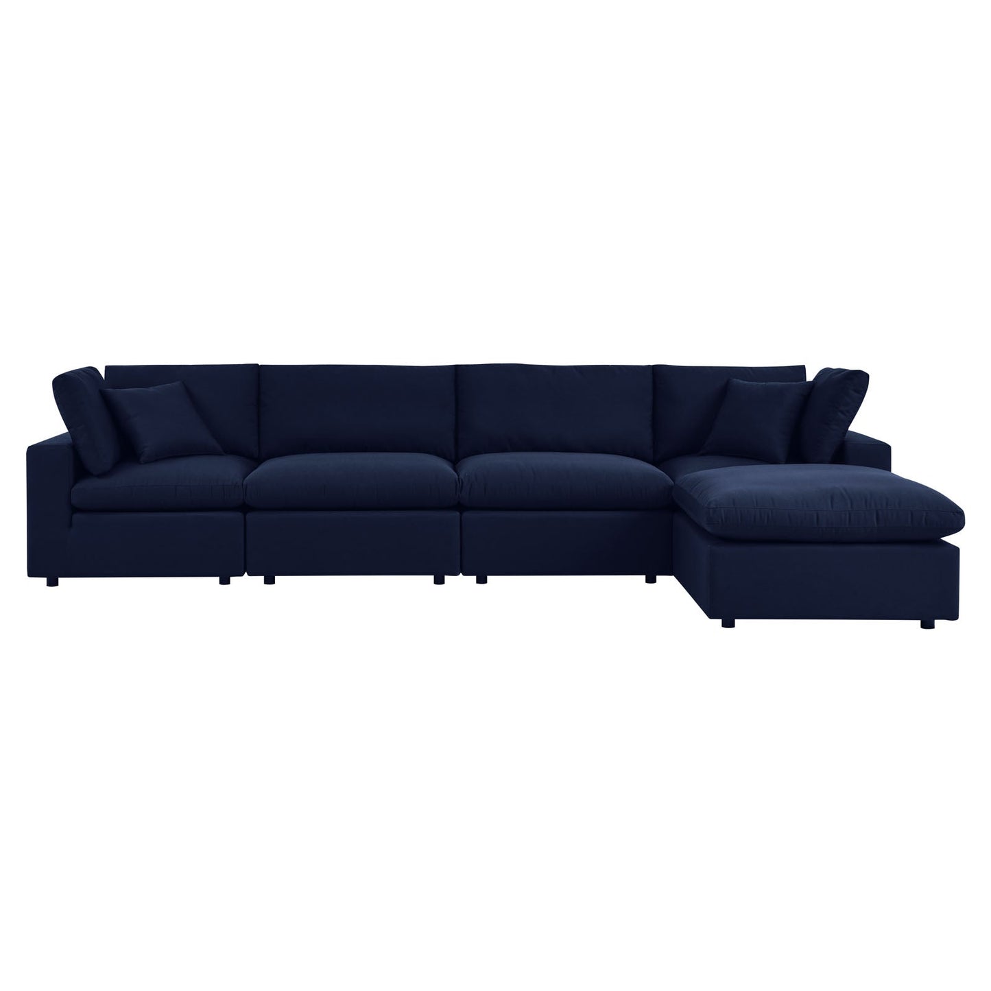 Modway Commix 5-Piece Sunbrella® Outdoor Patio Sectional Sofa | Outdoor Sofas, Loveseats & Sectionals | 