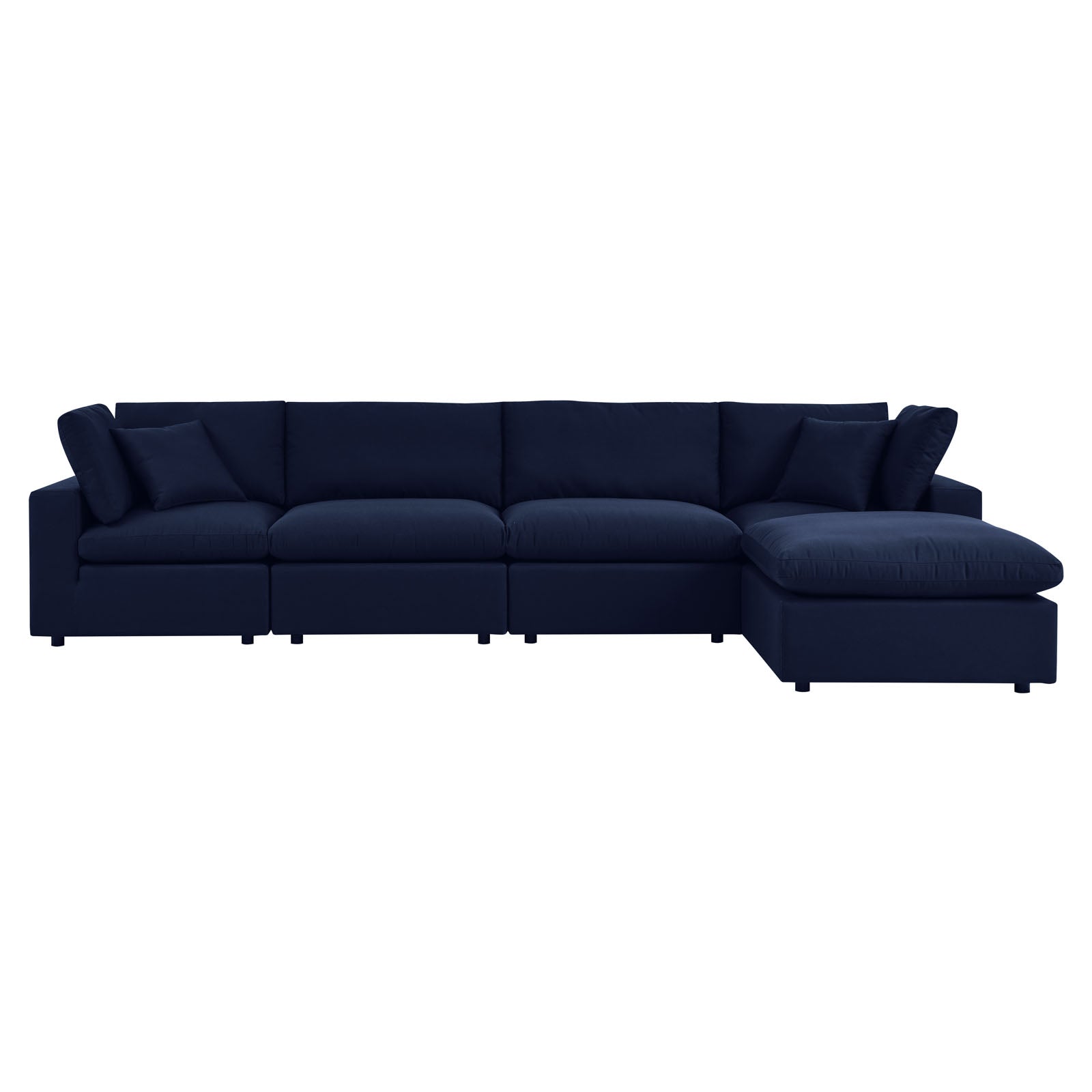 Modway Commix 5-Piece Sunbrella® Outdoor Patio Sectional Sofa | Outdoor Sofas, Loveseats & Sectionals | 