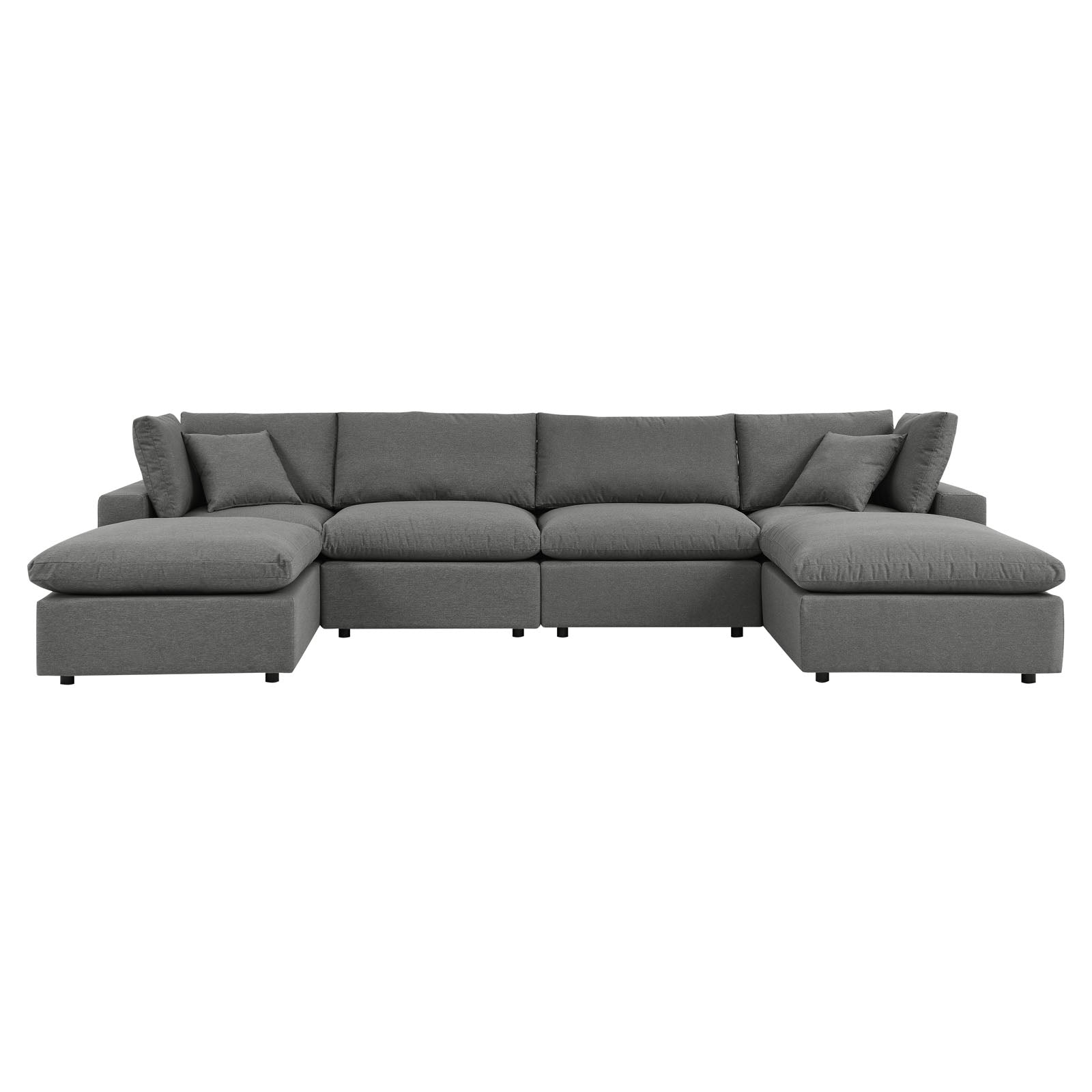 Modway Commix 6-Piece Outdoor Patio Sectional Sofa | Outdoor Sofas, Loveseats & Sectionals | 