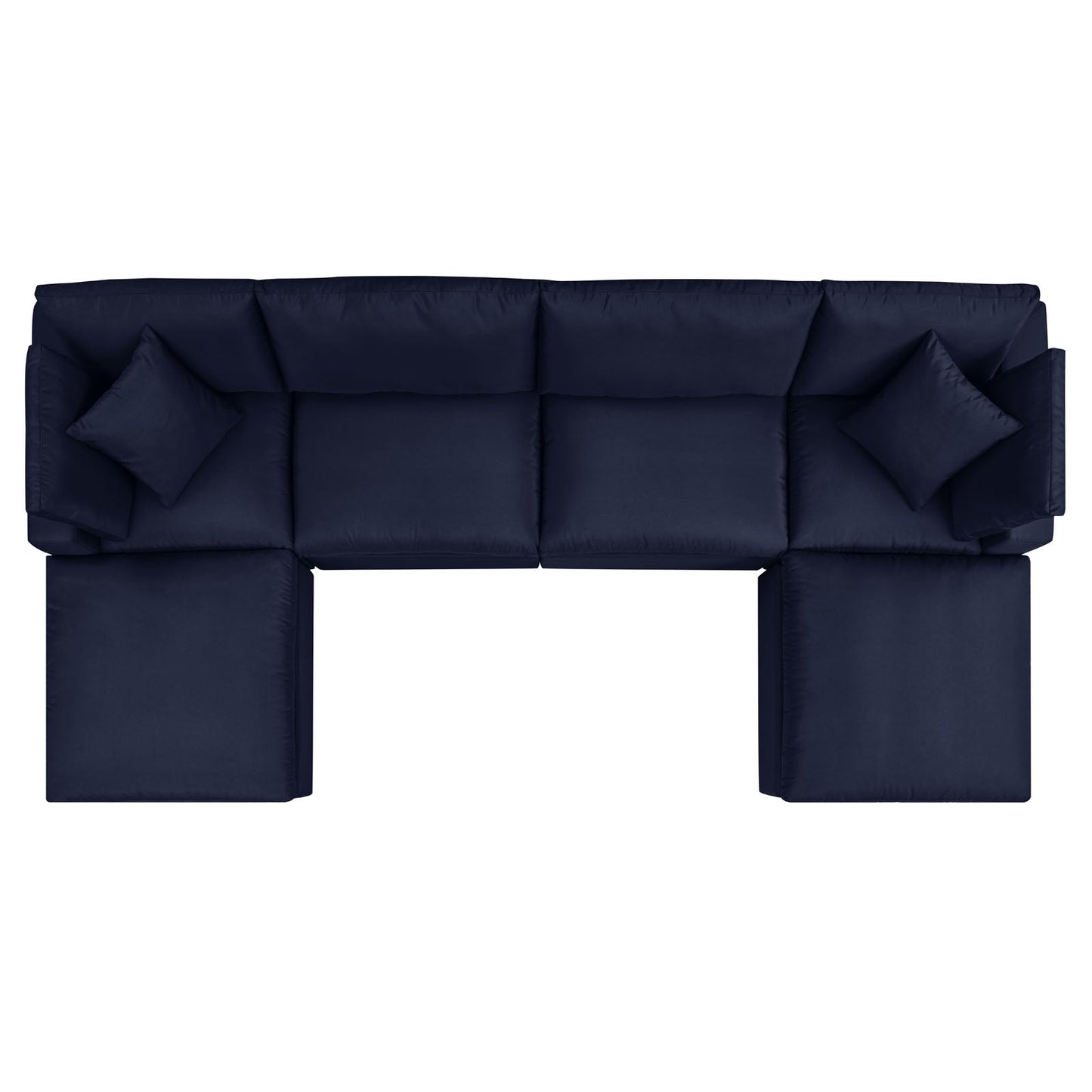 Modway Commix 6-Piece Outdoor Patio Sectional Sofa | Outdoor Sofas, Loveseats & Sectionals | 