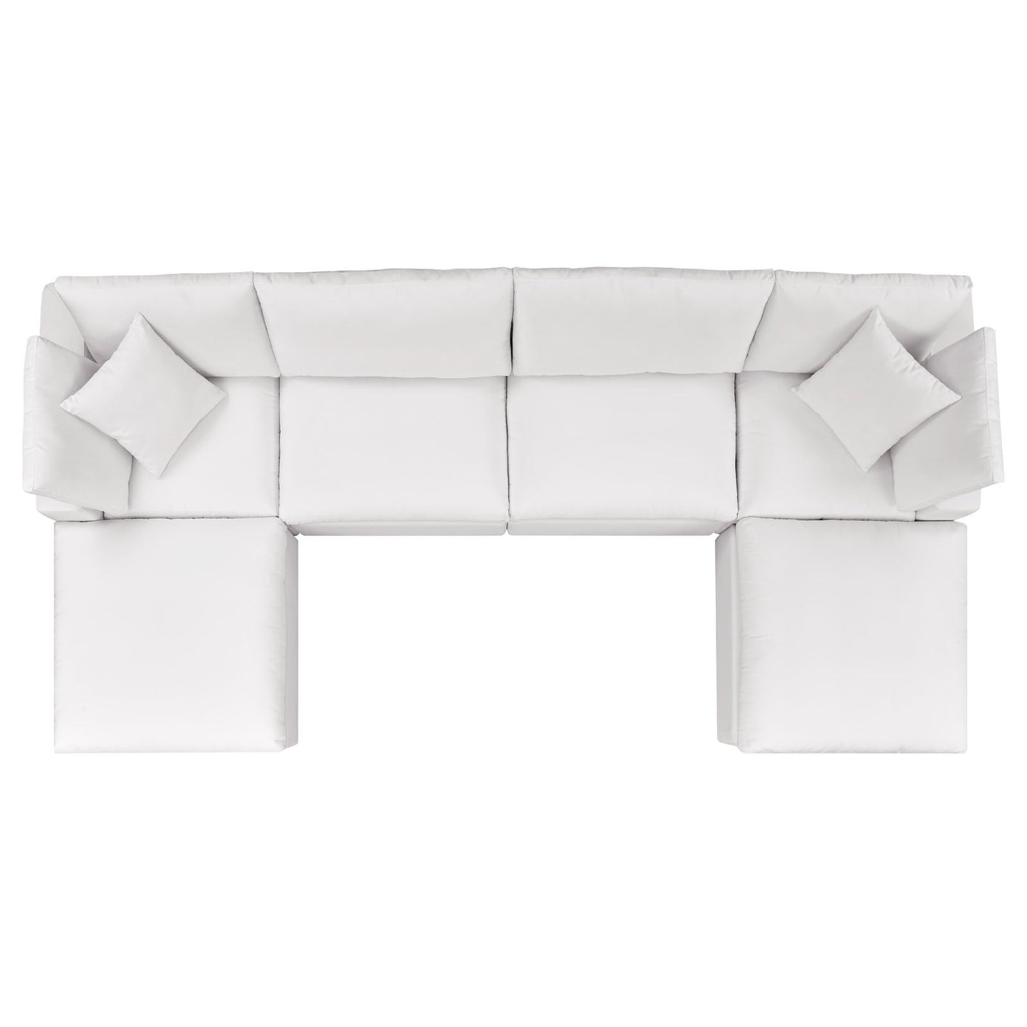 Modway Commix 6-Piece Outdoor Patio Sectional Sofa | Outdoor Sofas, Loveseats & Sectionals | 