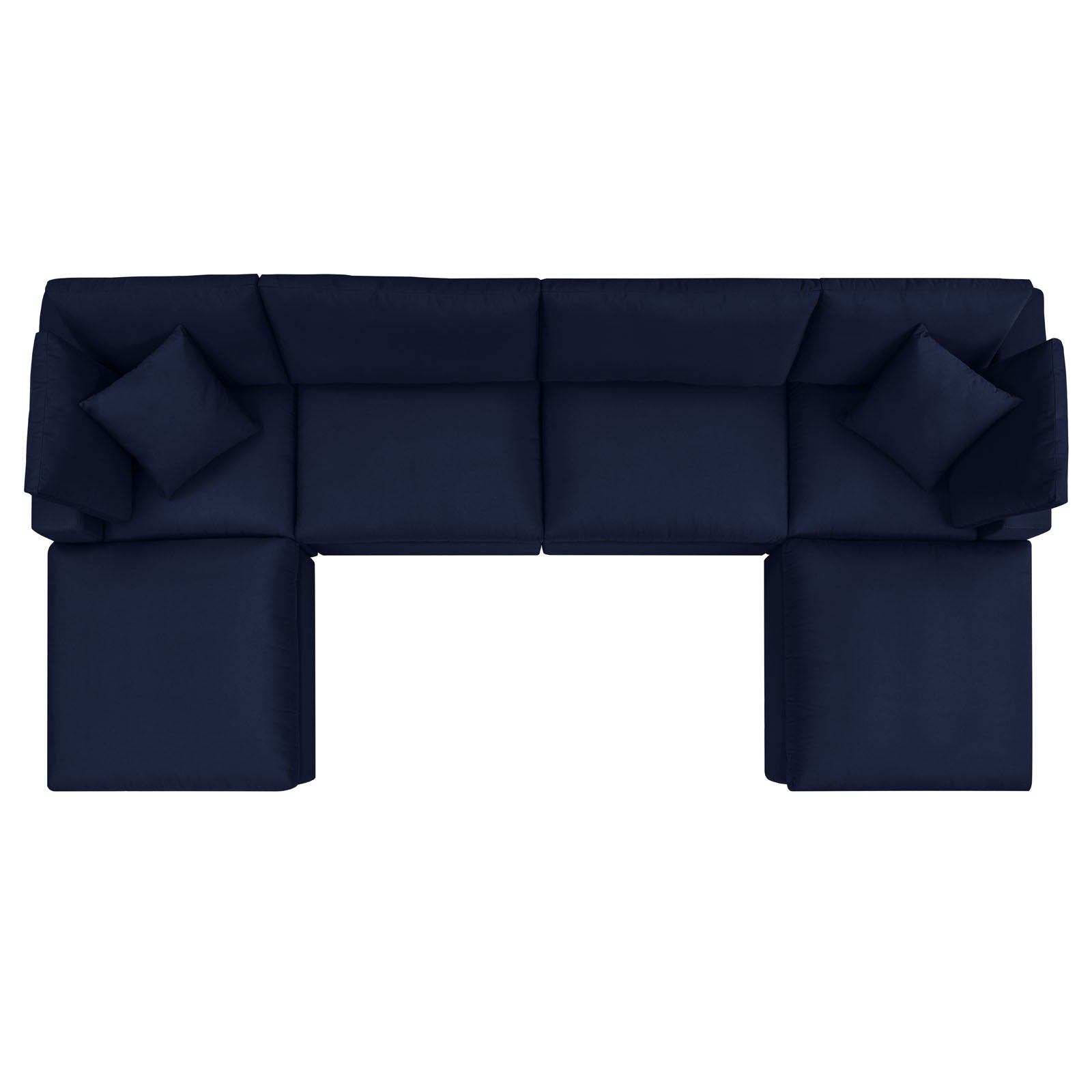 Modway Commix 6-Piece Sunbrella® Outdoor Patio Sectional Sofa | Outdoor Sofas, Loveseats & Sectionals | 