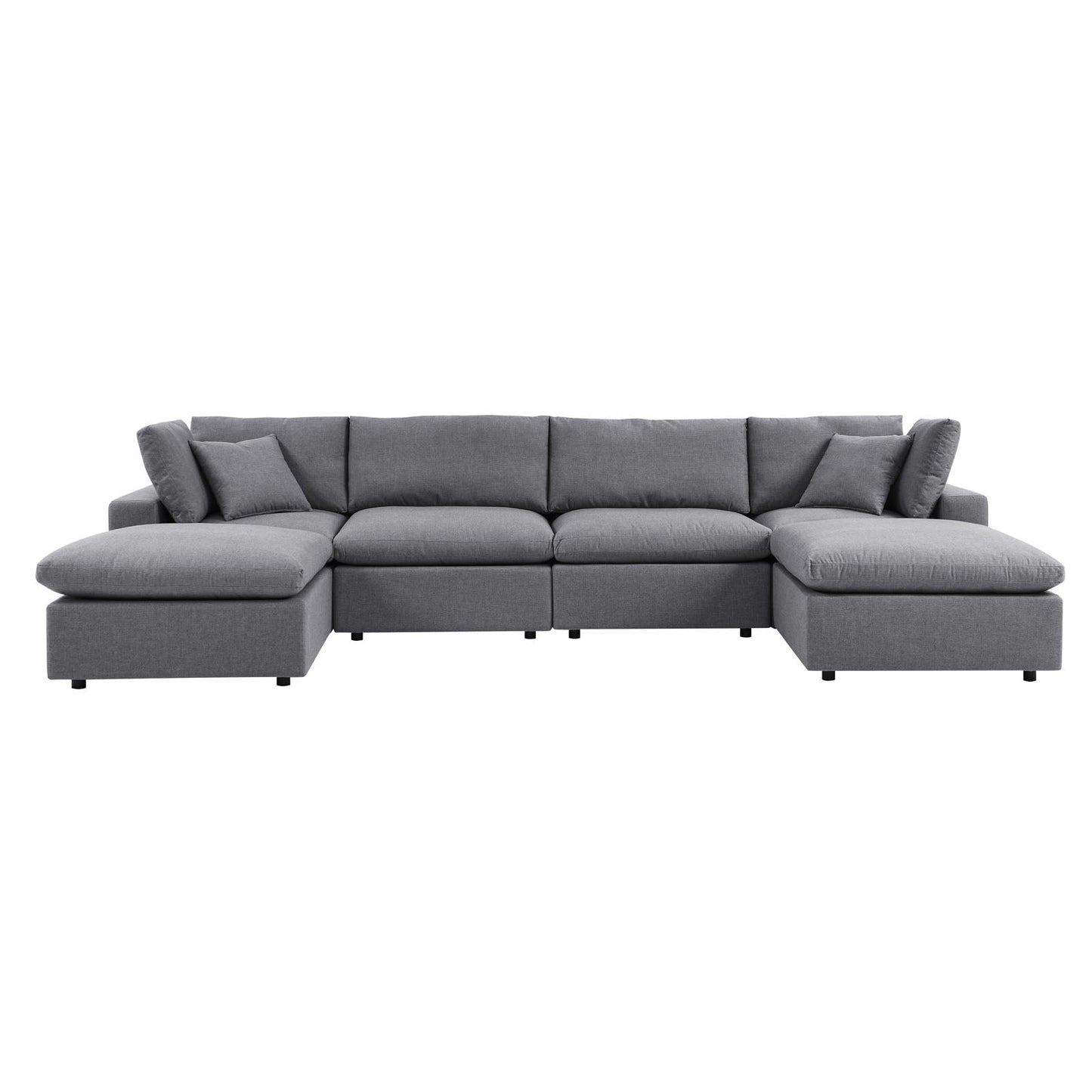 Modway Commix 6-Piece Sunbrella® Outdoor Patio Sectional Sofa | Outdoor Sofas, Loveseats & Sectionals | 